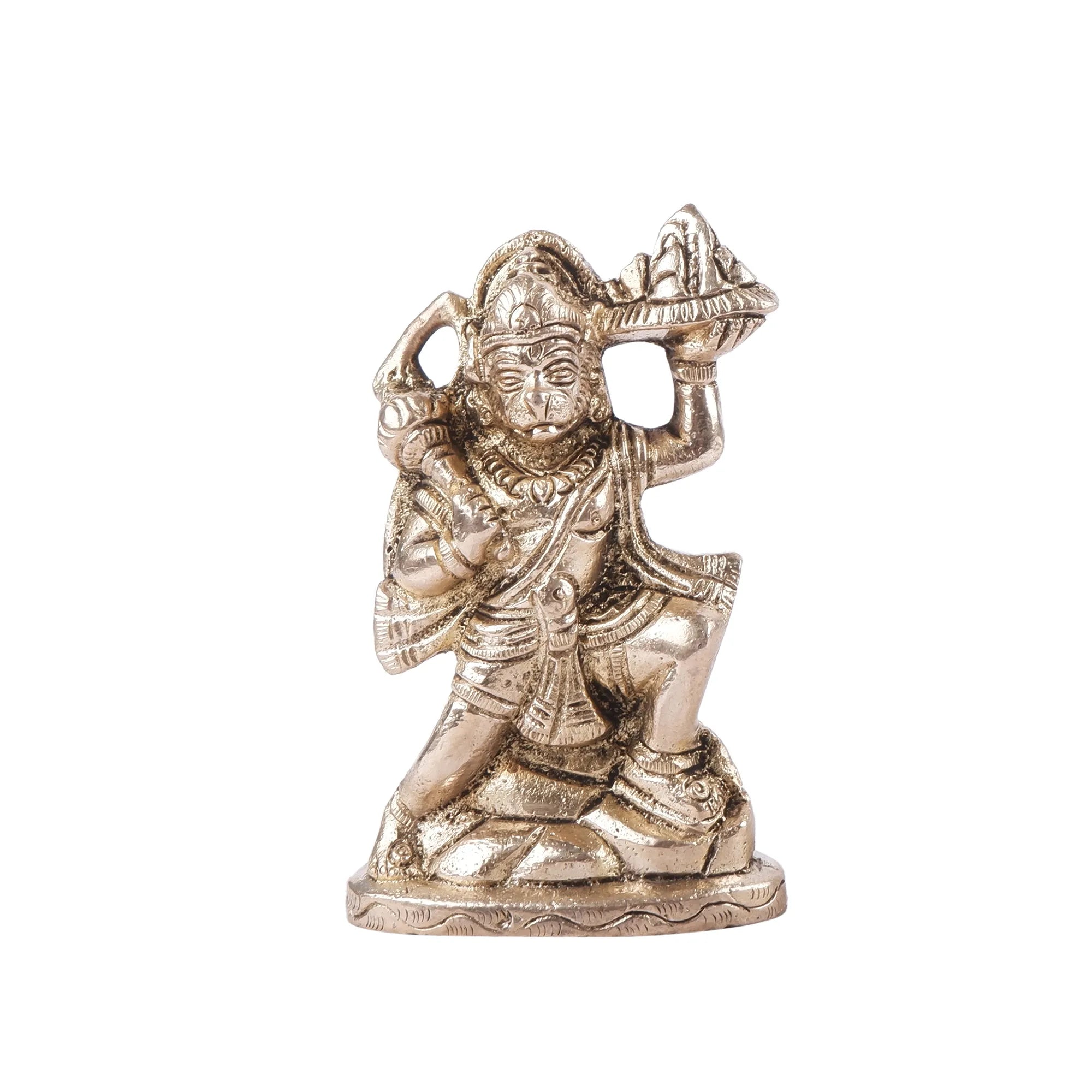 Brass Hanuman Idol(3.9 Inch)