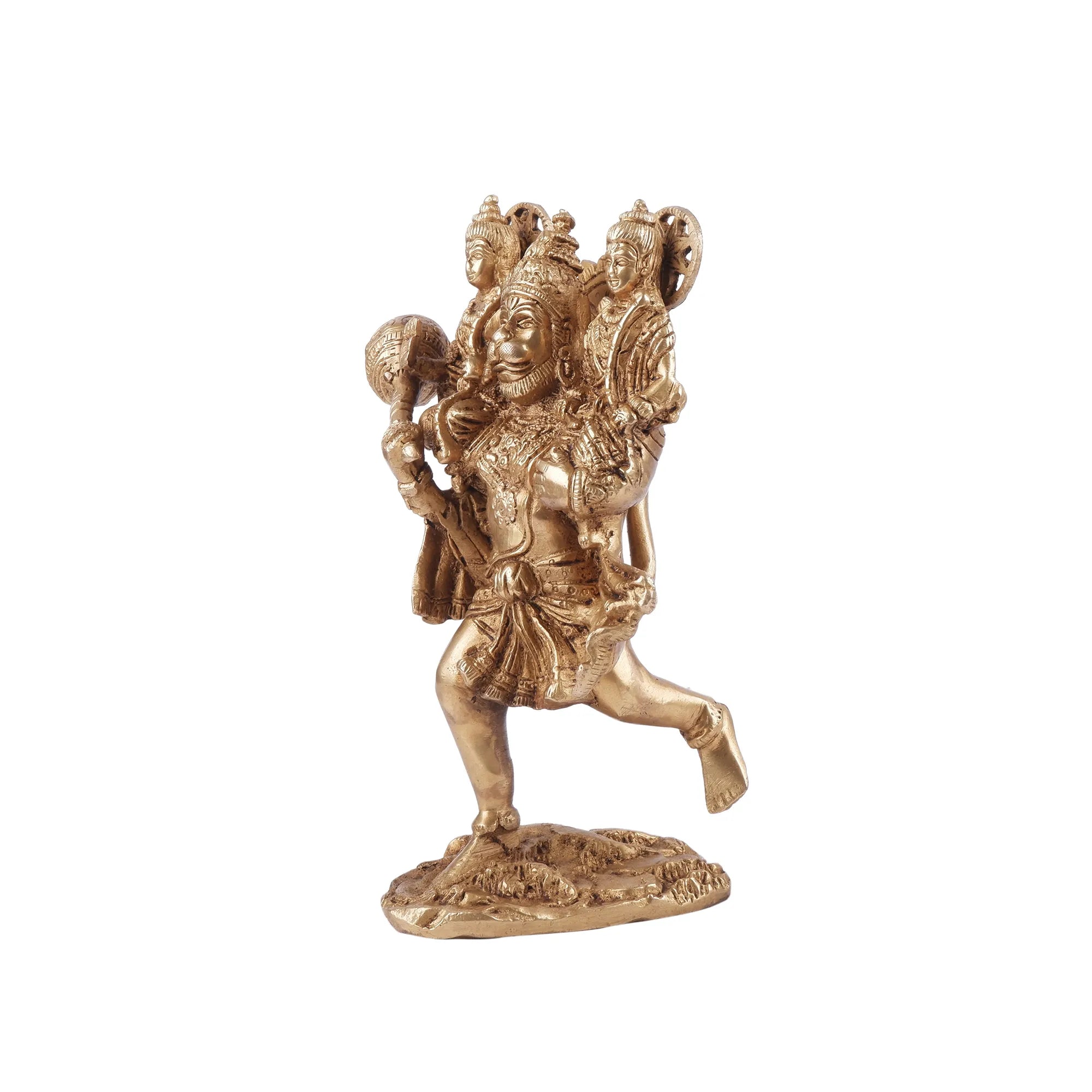 Brass Hanuman Idol (7.8 Inch)