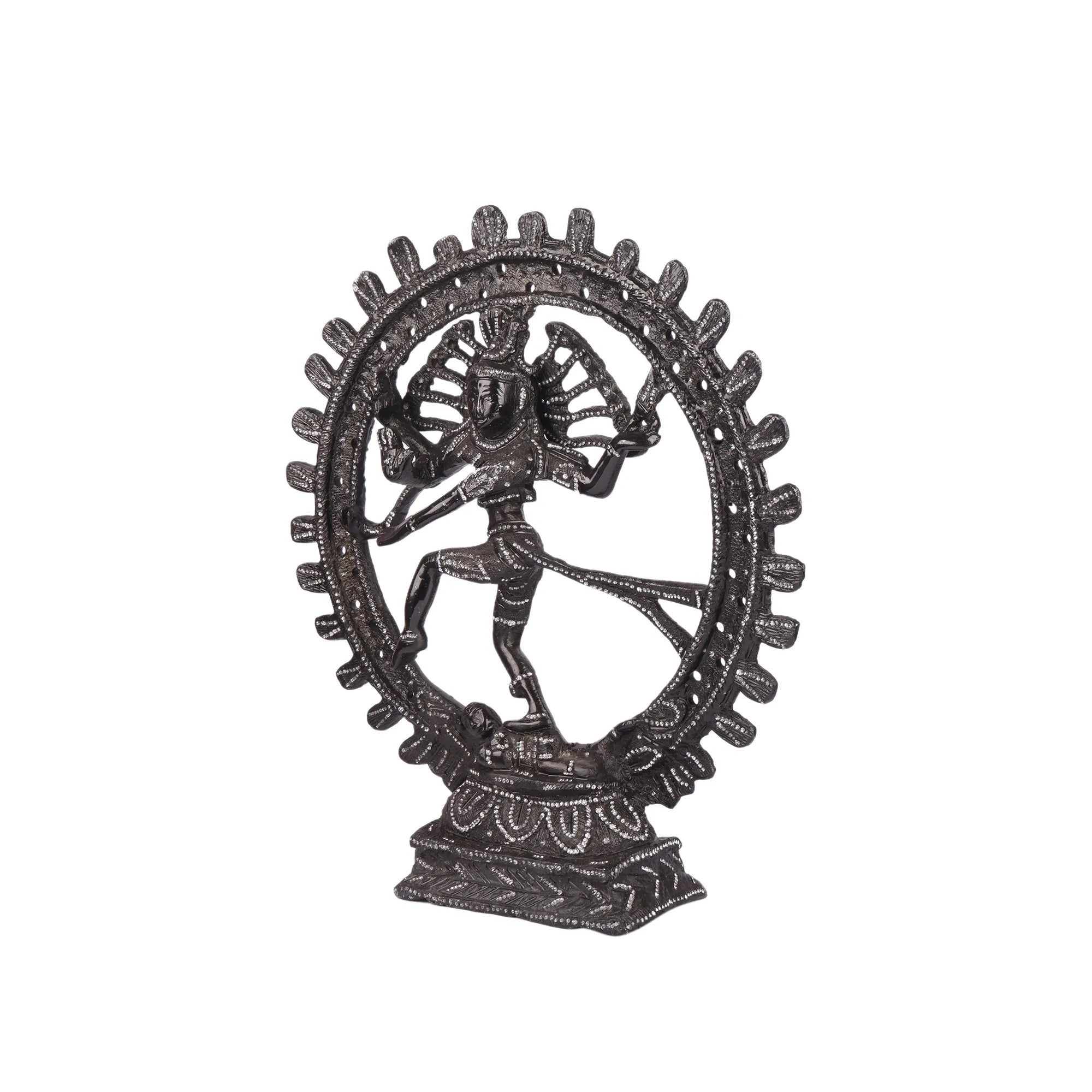 White Metal Natraj Idol (12.5 Inch)