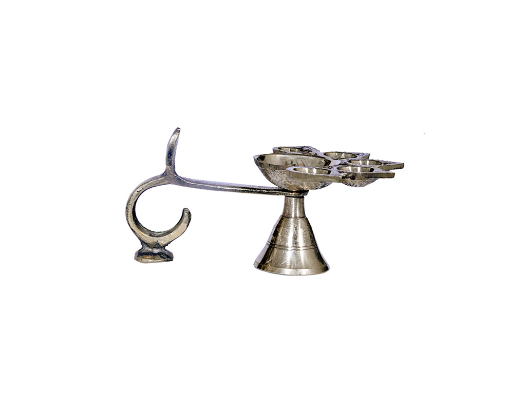 Brass Five Batti Panch Aarti (2.7 Inch)