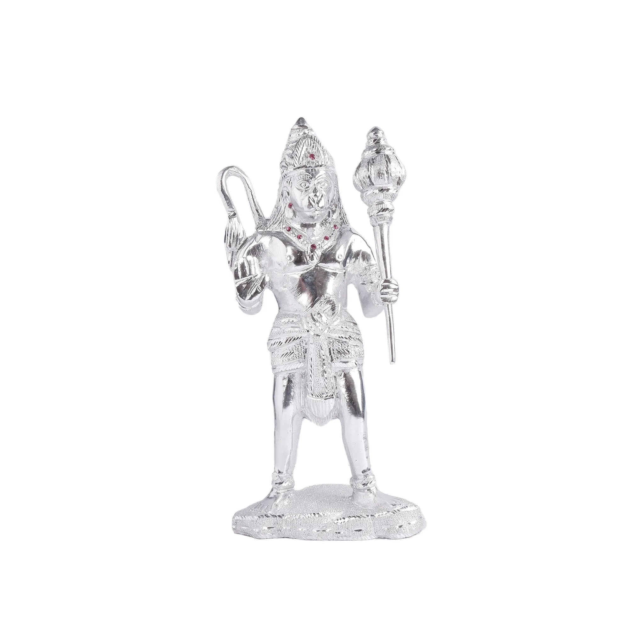 White Metal Hanuman Idol (12.9 Inch)