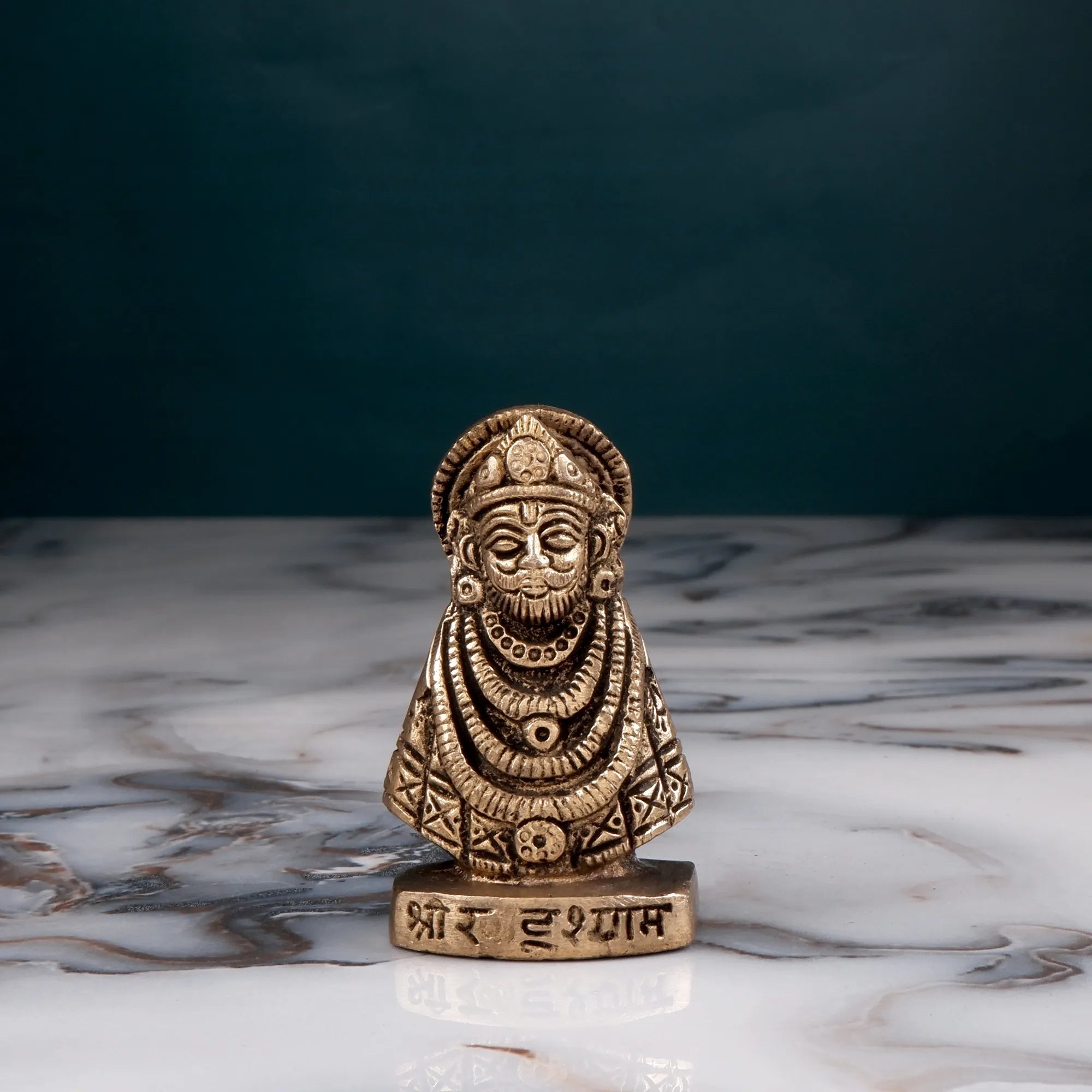 Brass Khatu Shyam Baba Idol (2.3 Inch)