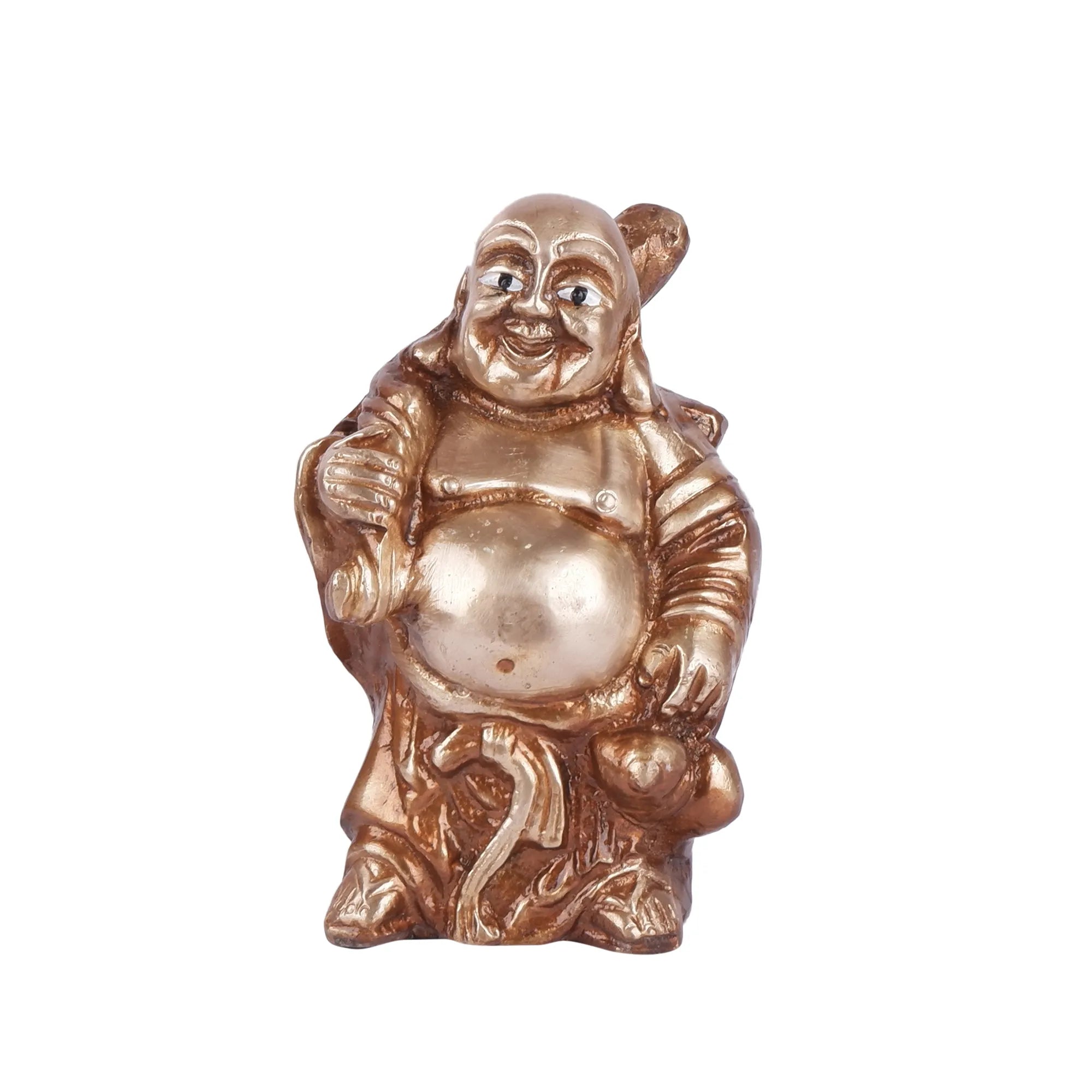 Brass Laughing Buddha (5.5 Inch)