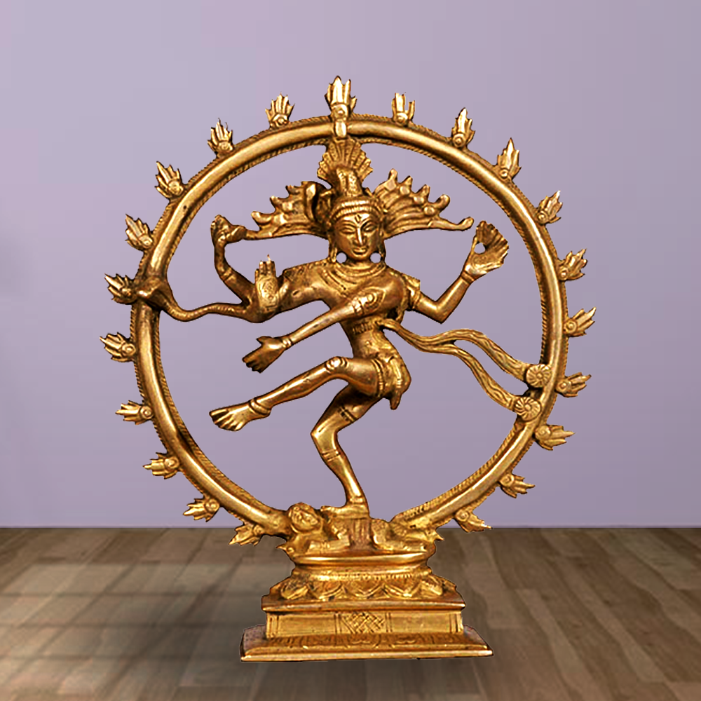 Brass Natraj Idol(8.2 Inch)