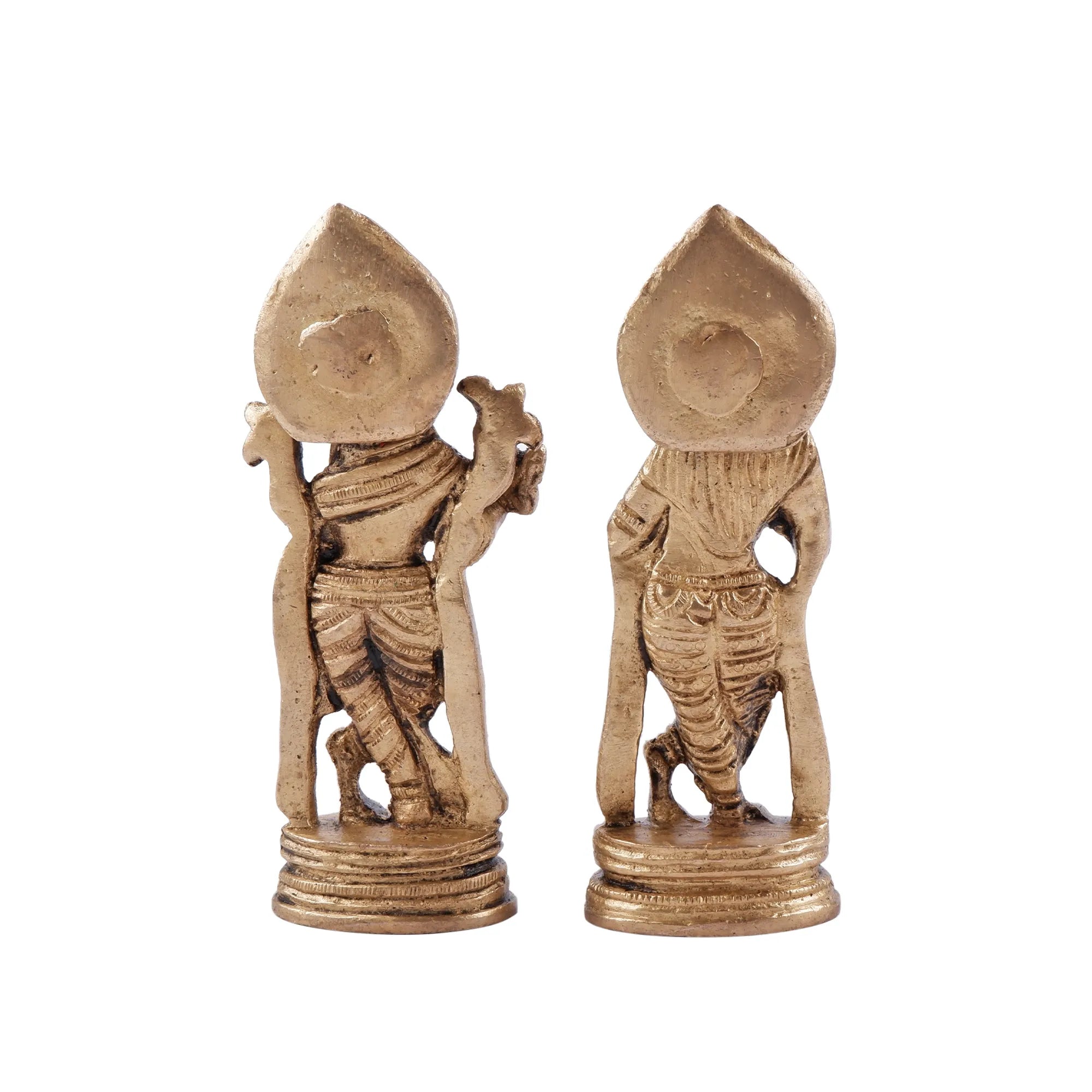 Brass Radha Krishna Idol (3.9 Inch)