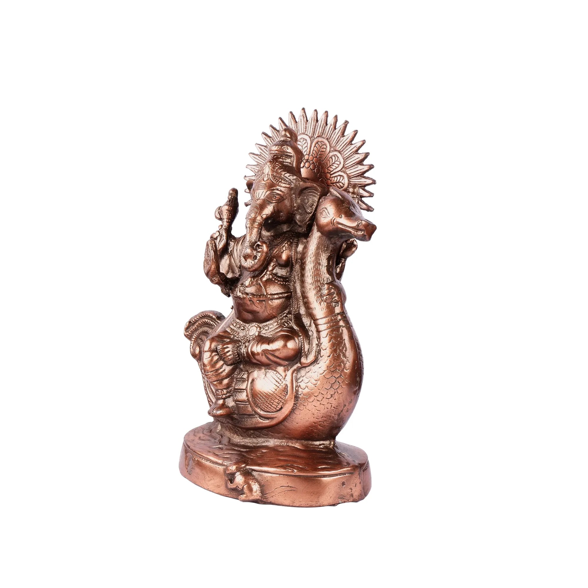 Gun Metal Ganesh ji Idol (13.3 Inch)