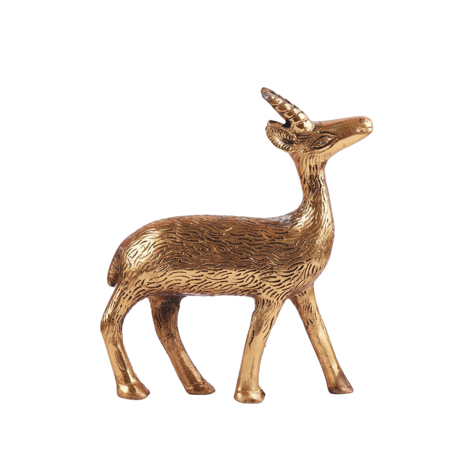 Deer(Hiran) Set Golden (7.8 Inch)