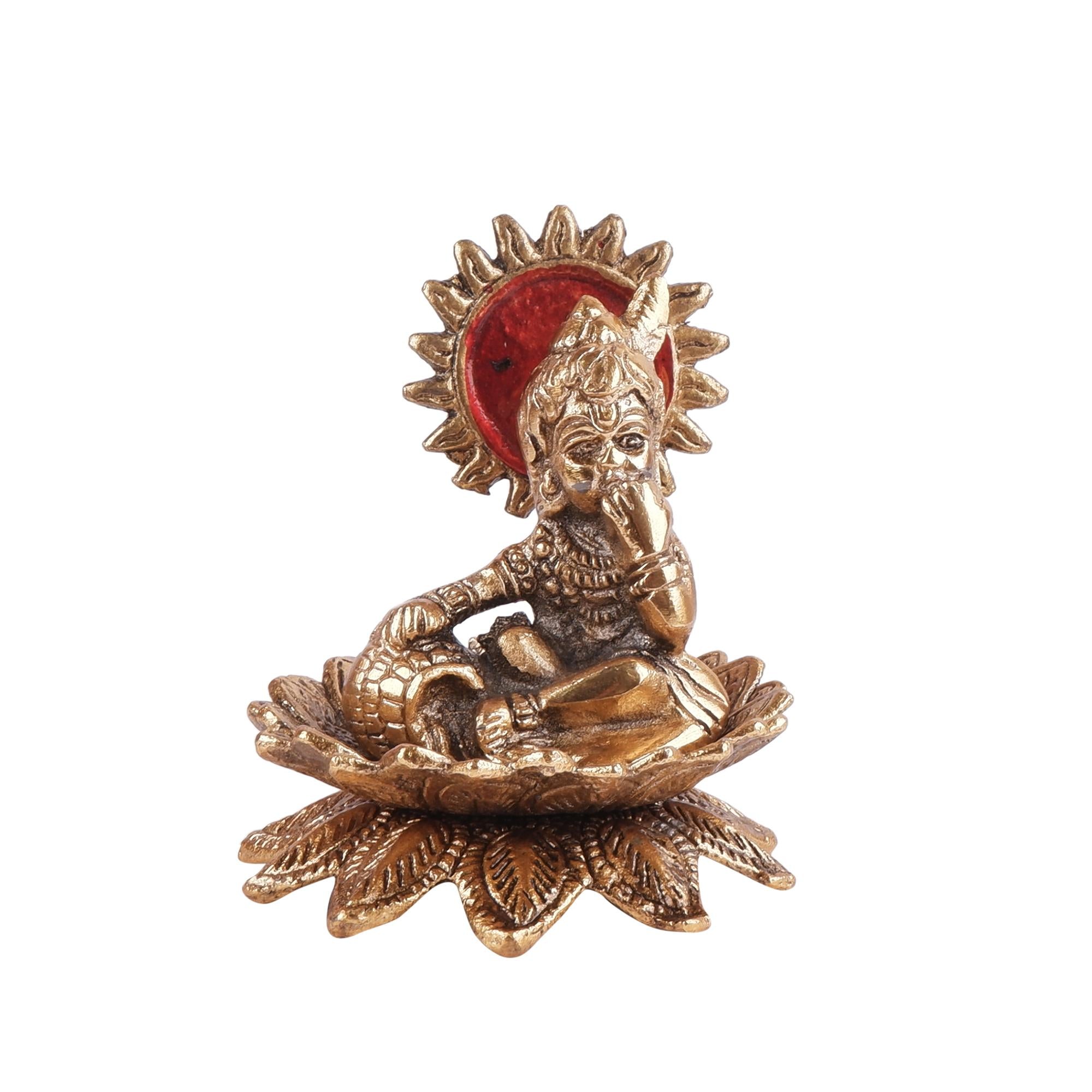 Golden Colour Laddu Gopal (3.9 Inch)