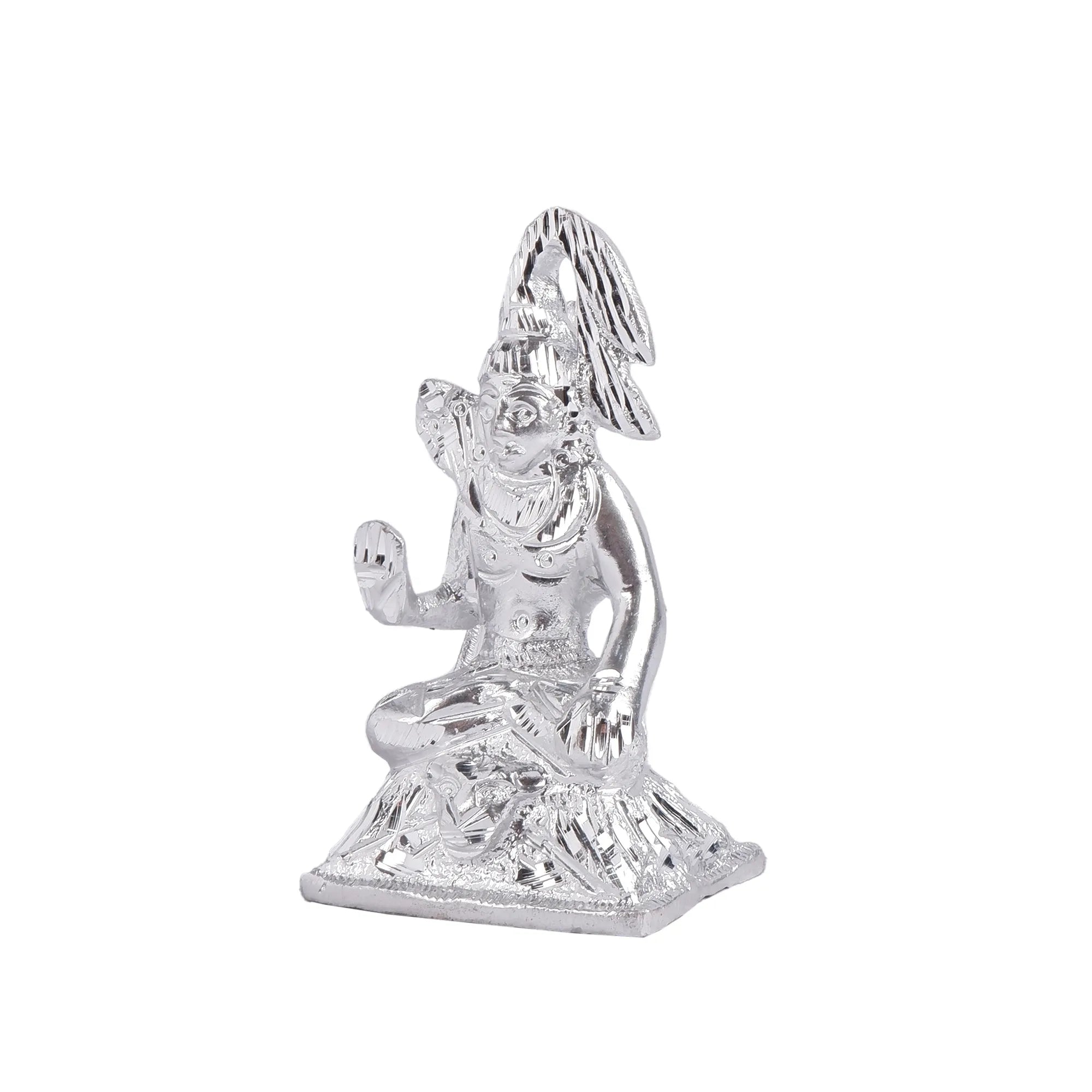 White Metal Shankar Idol (4.7 Inch)