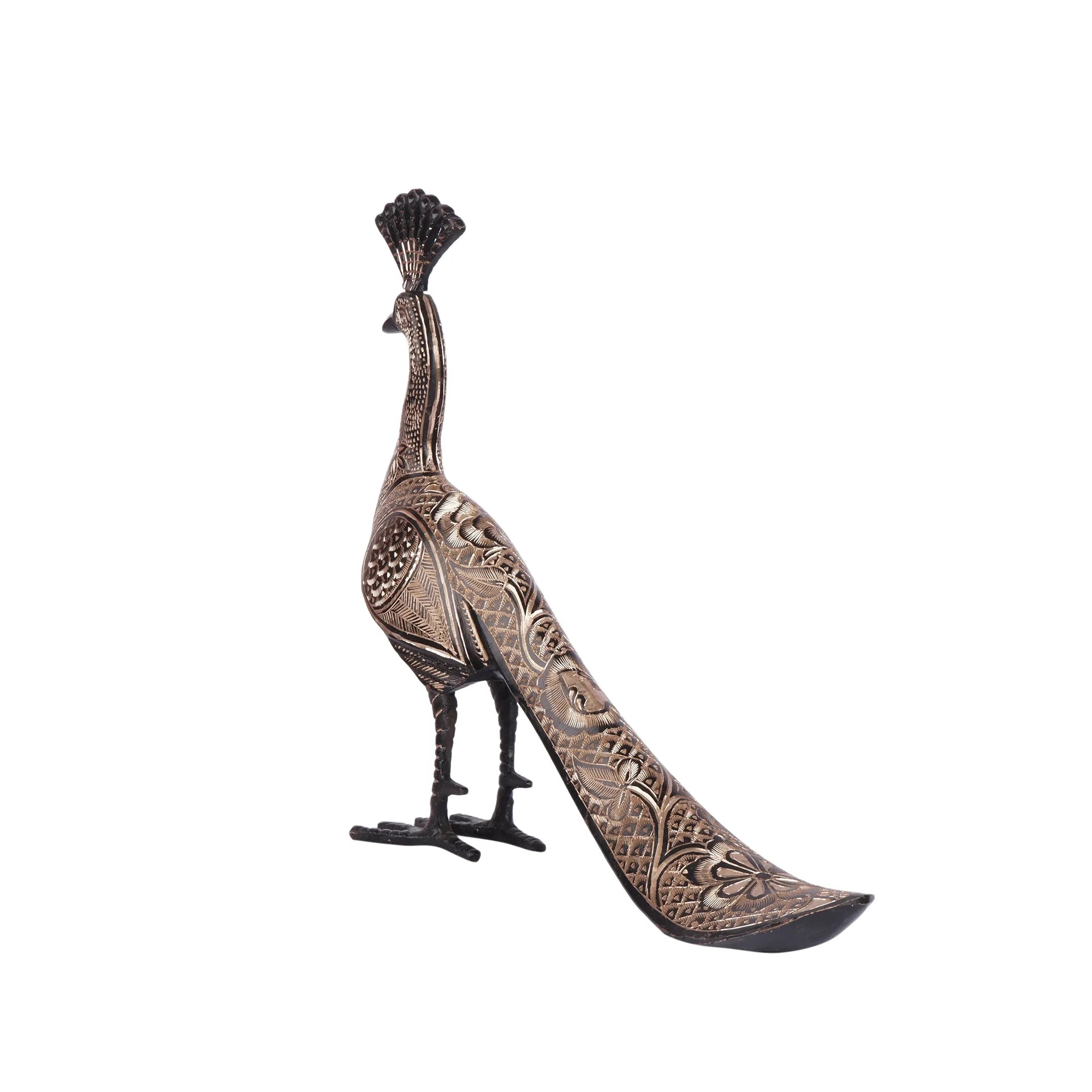 Peacock(Mor) Brass (10.6 Inch)