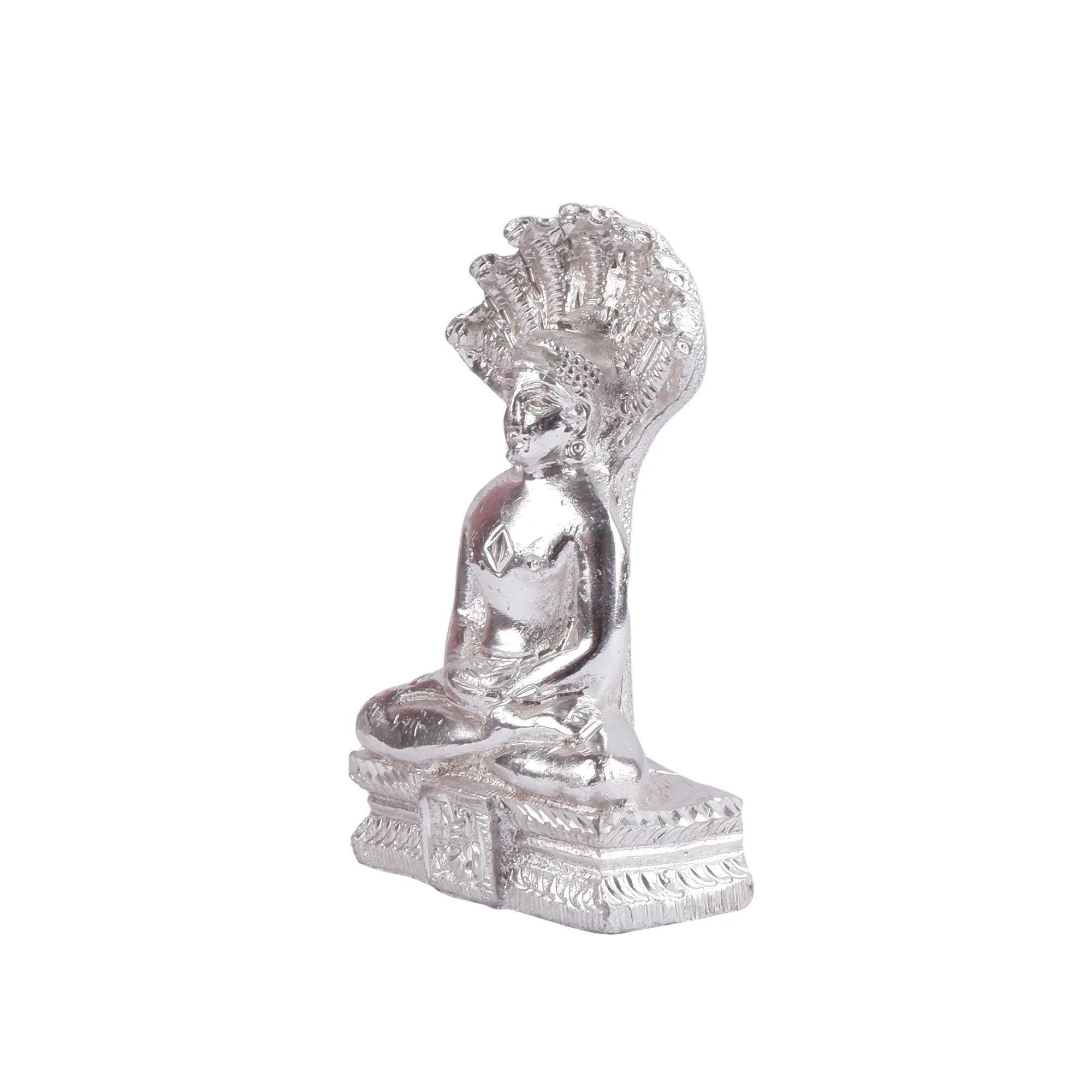 White Metal Parasnath Idol (4.7 Inch)