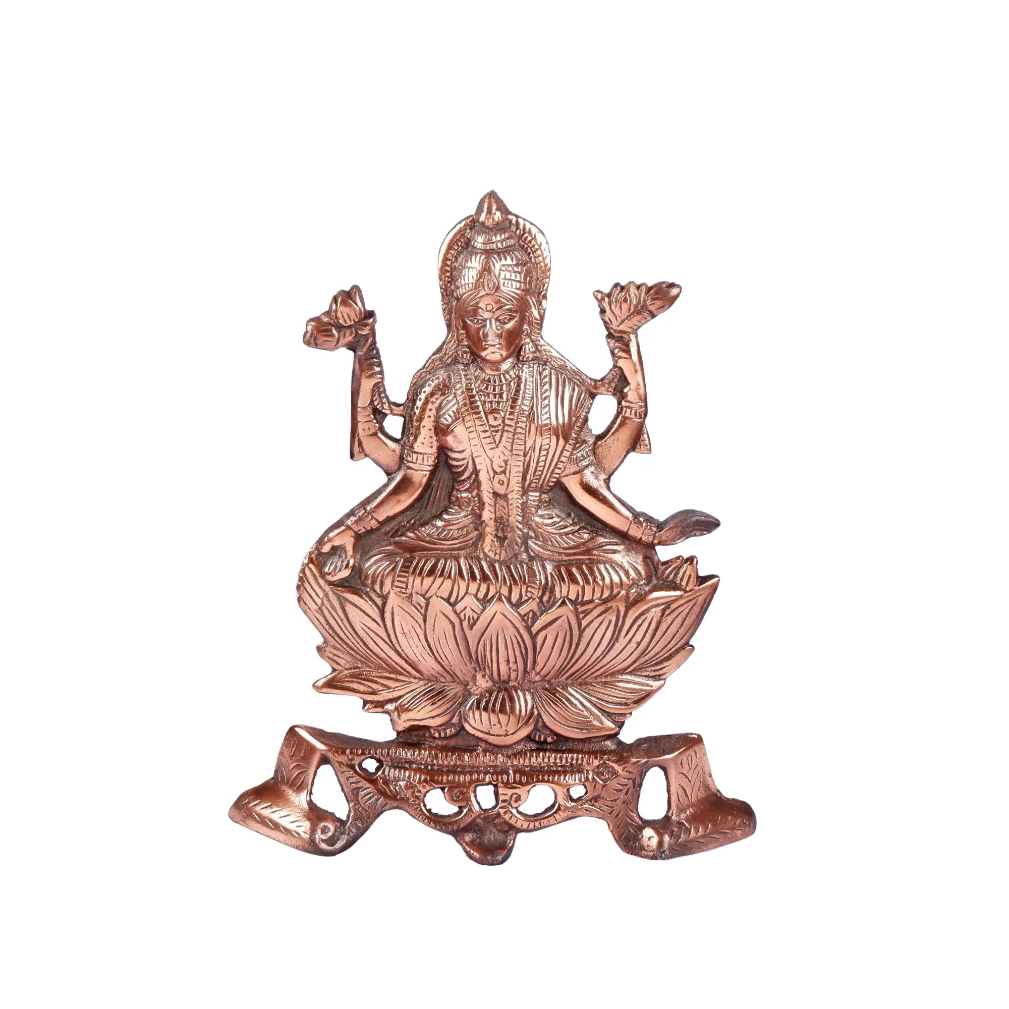 Gun Metal Lakshmi Idol (10.2 Inch)