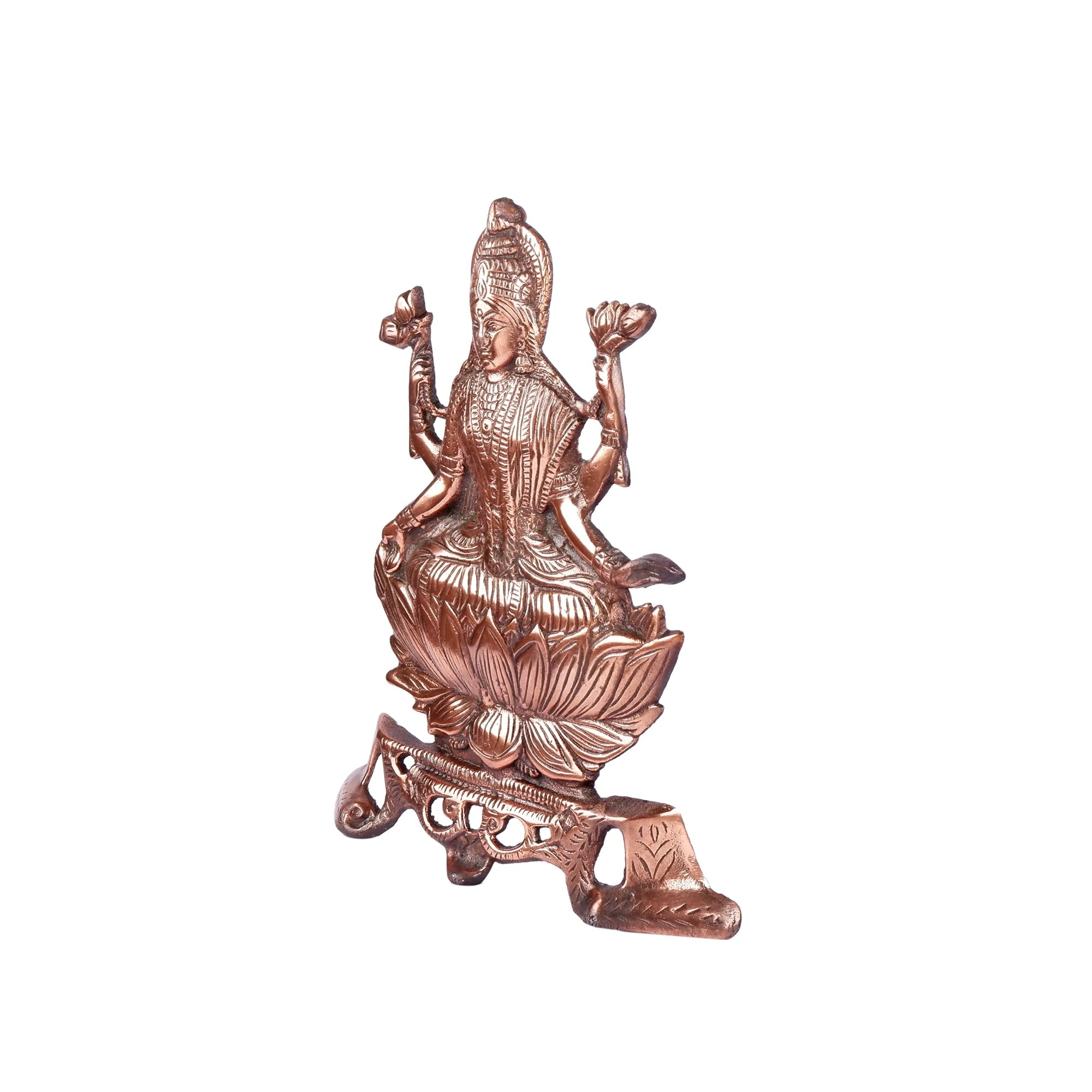 Gun Metal Lakshmi Idol (10.2 Inch)