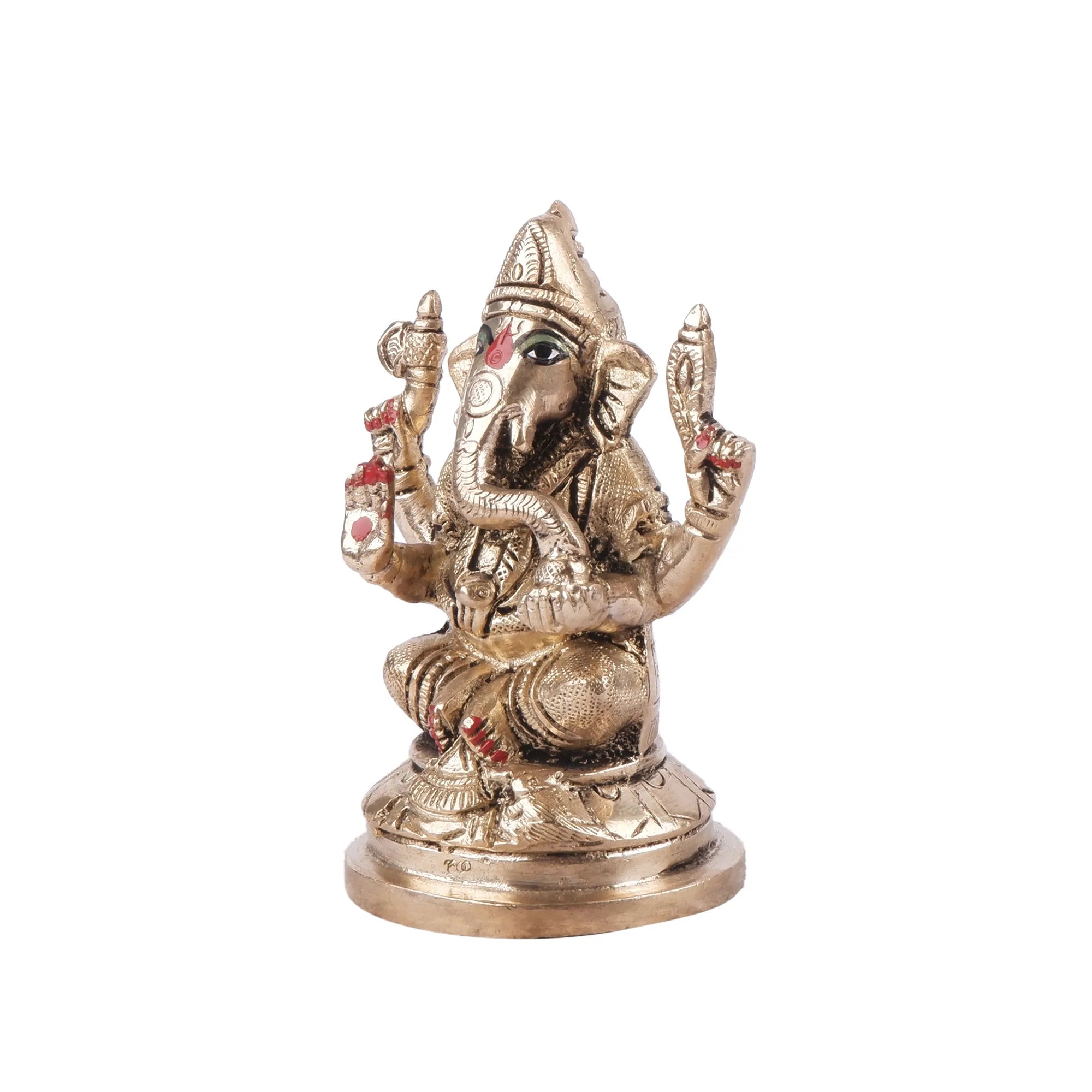 Brass Ganesh Idol (4.3 Inch)