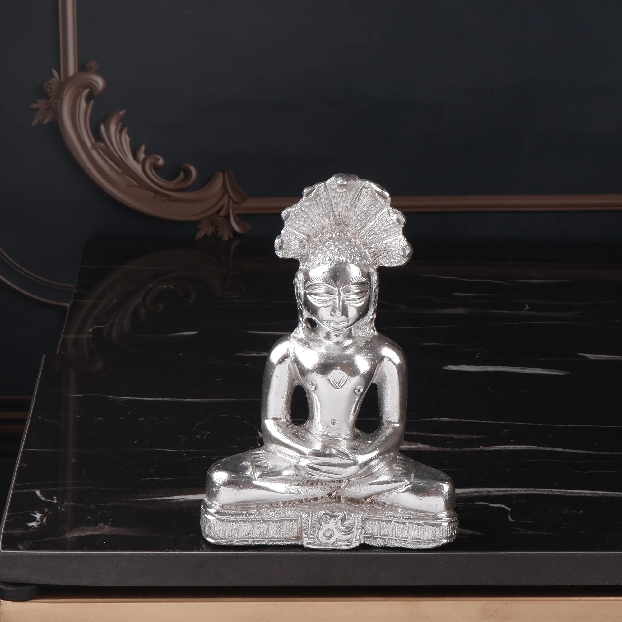 White Metal Parasnath Idol (5.9 Inch)