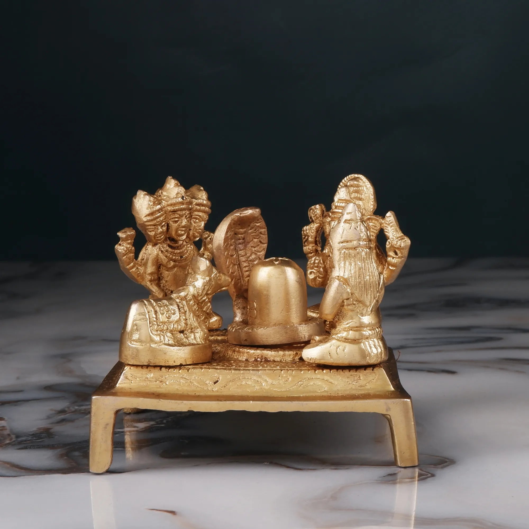 Brass Shiv Pariwar Idol(3.5 Inch)