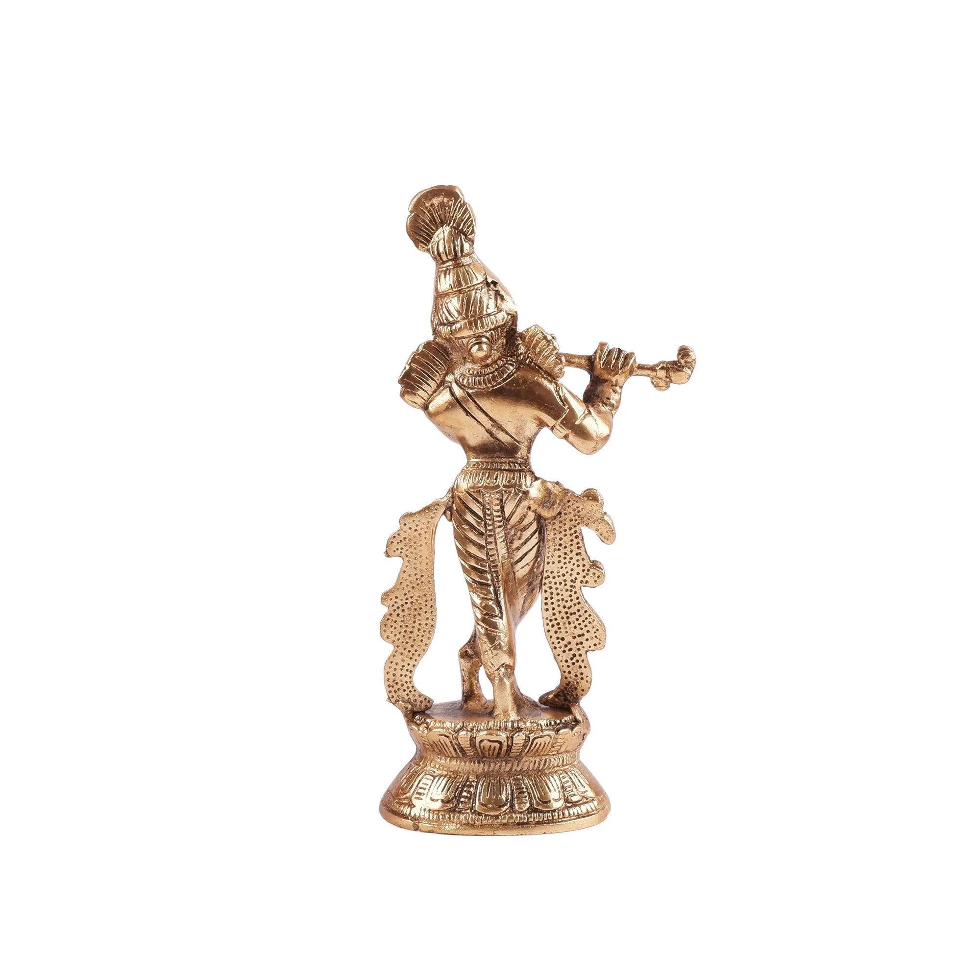 Golden Colour Krishna Idol (8.6 Inch)