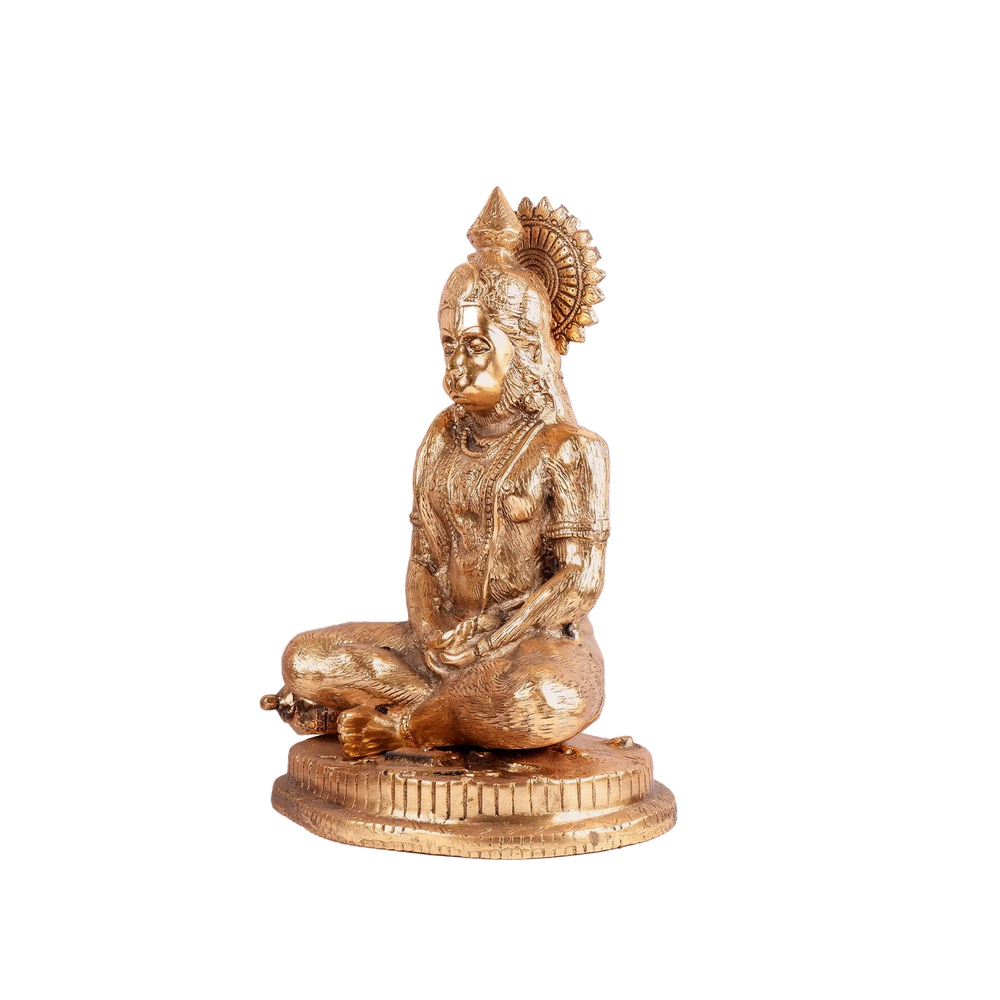 Golden Hanuman Idol (13.3 Inch)