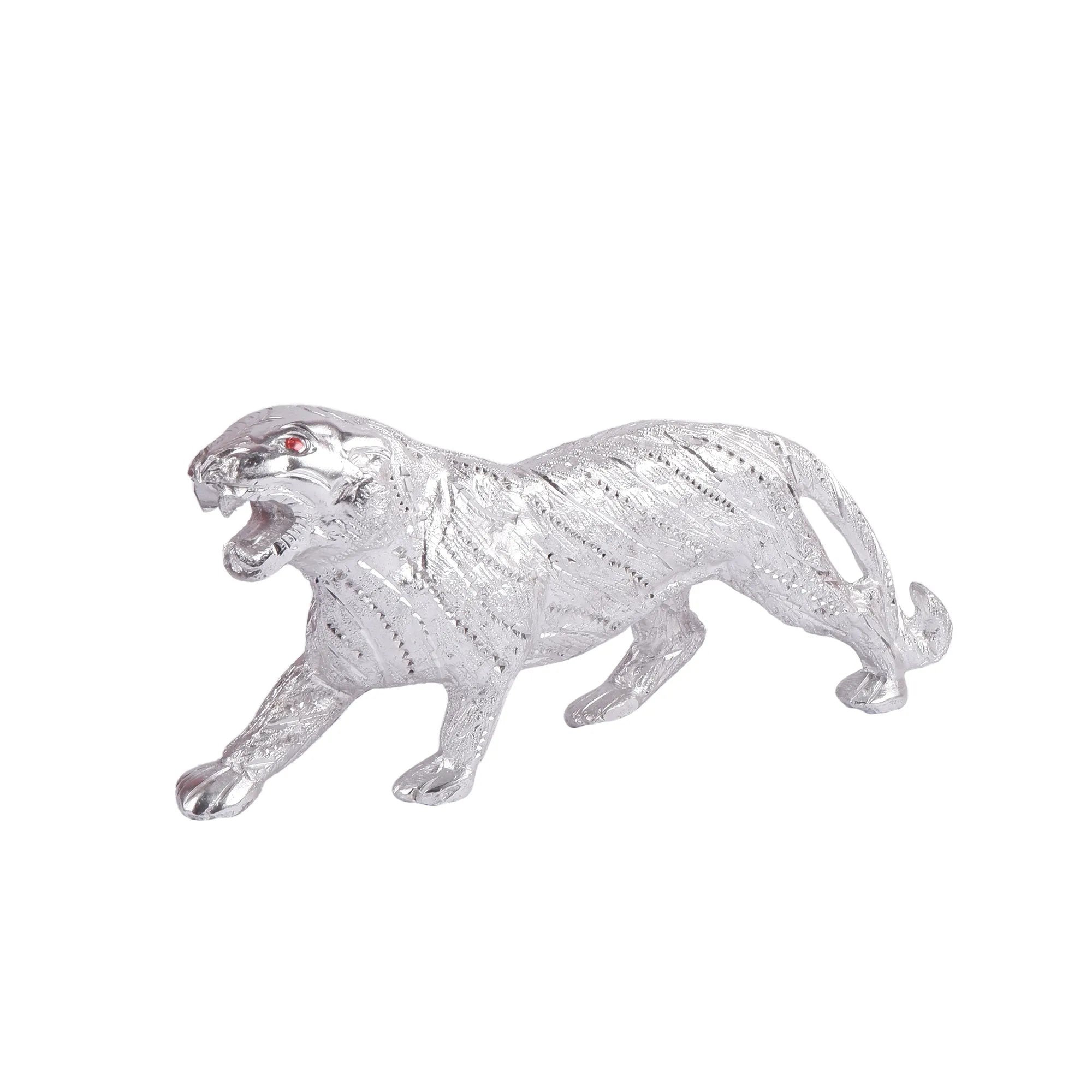 White Metal Lion Set (3.9 Inch)