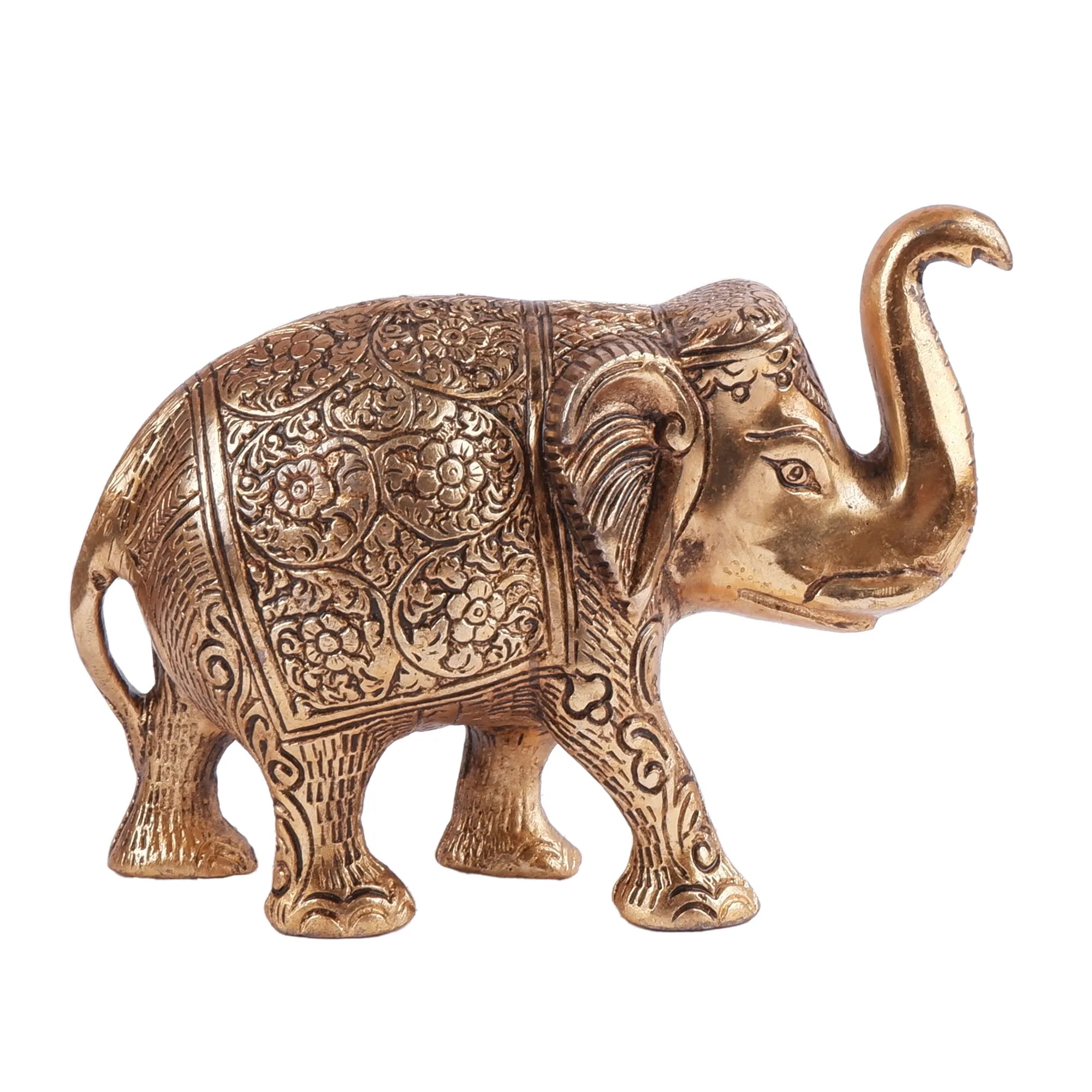 Golden Set Elephant (3.9 Inch)