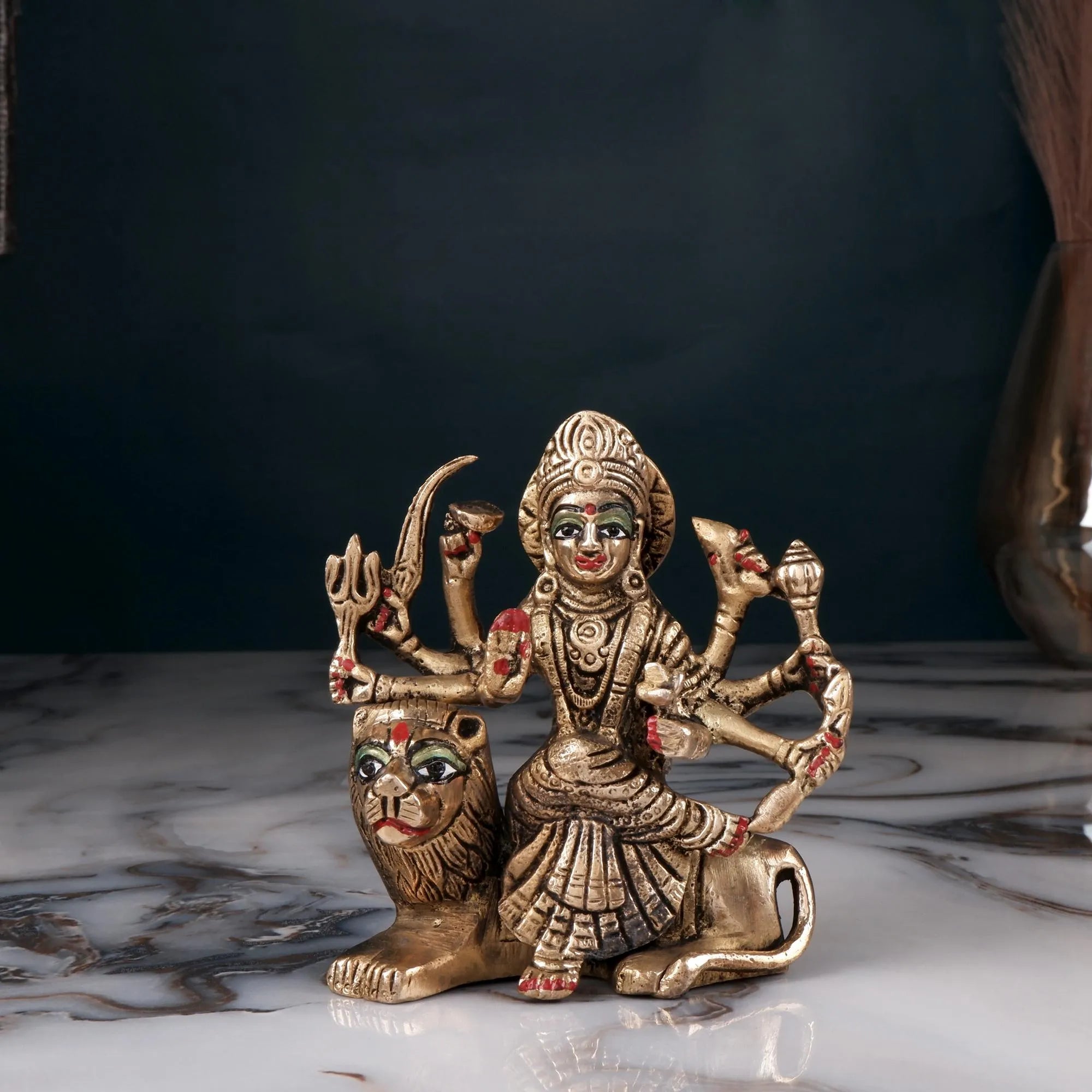 Brass Maa Durga Idol (4.3 Inch)