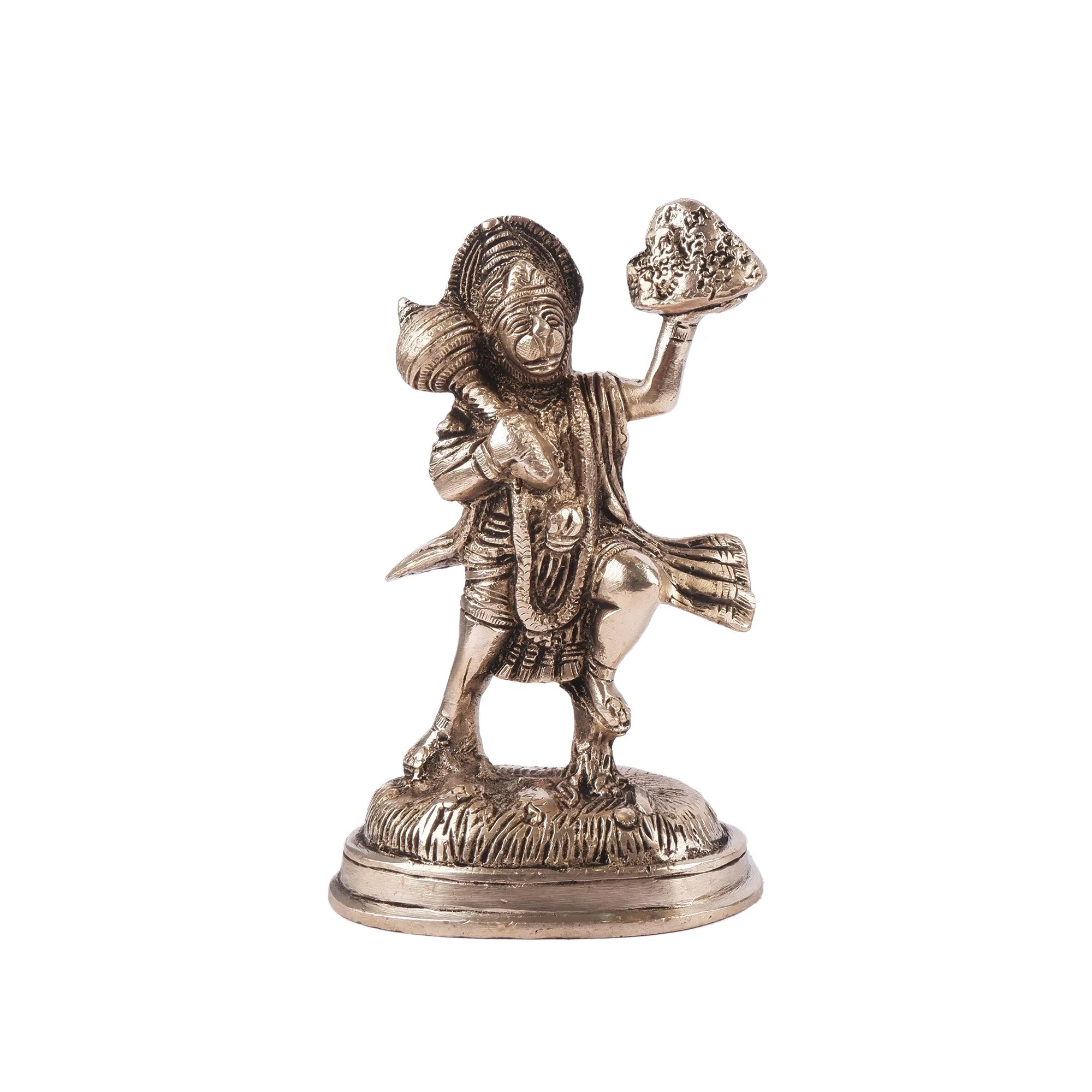 Brass Hanuman Idol (6.6 Inch)