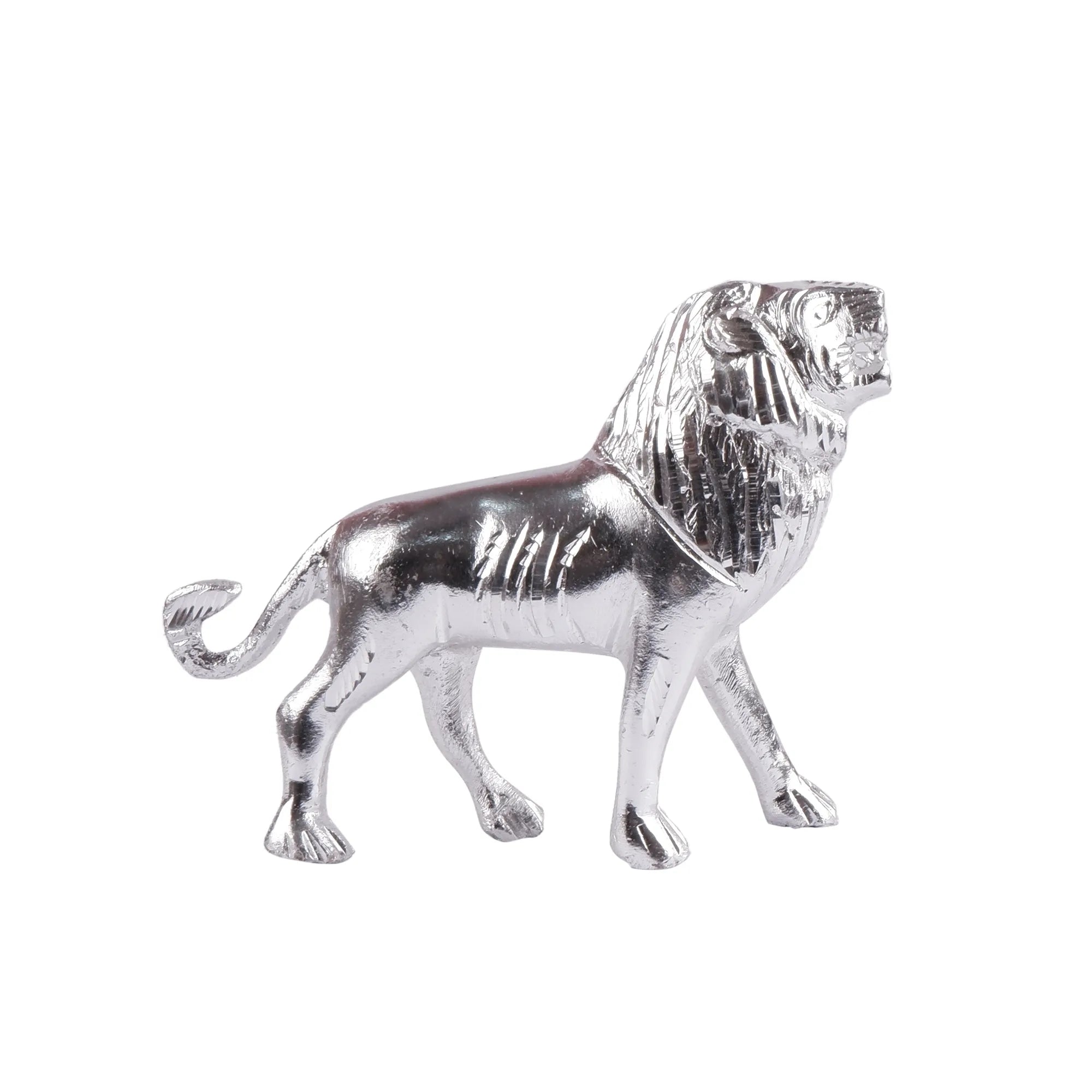 White Metal Lion Set (4.7 Inch)