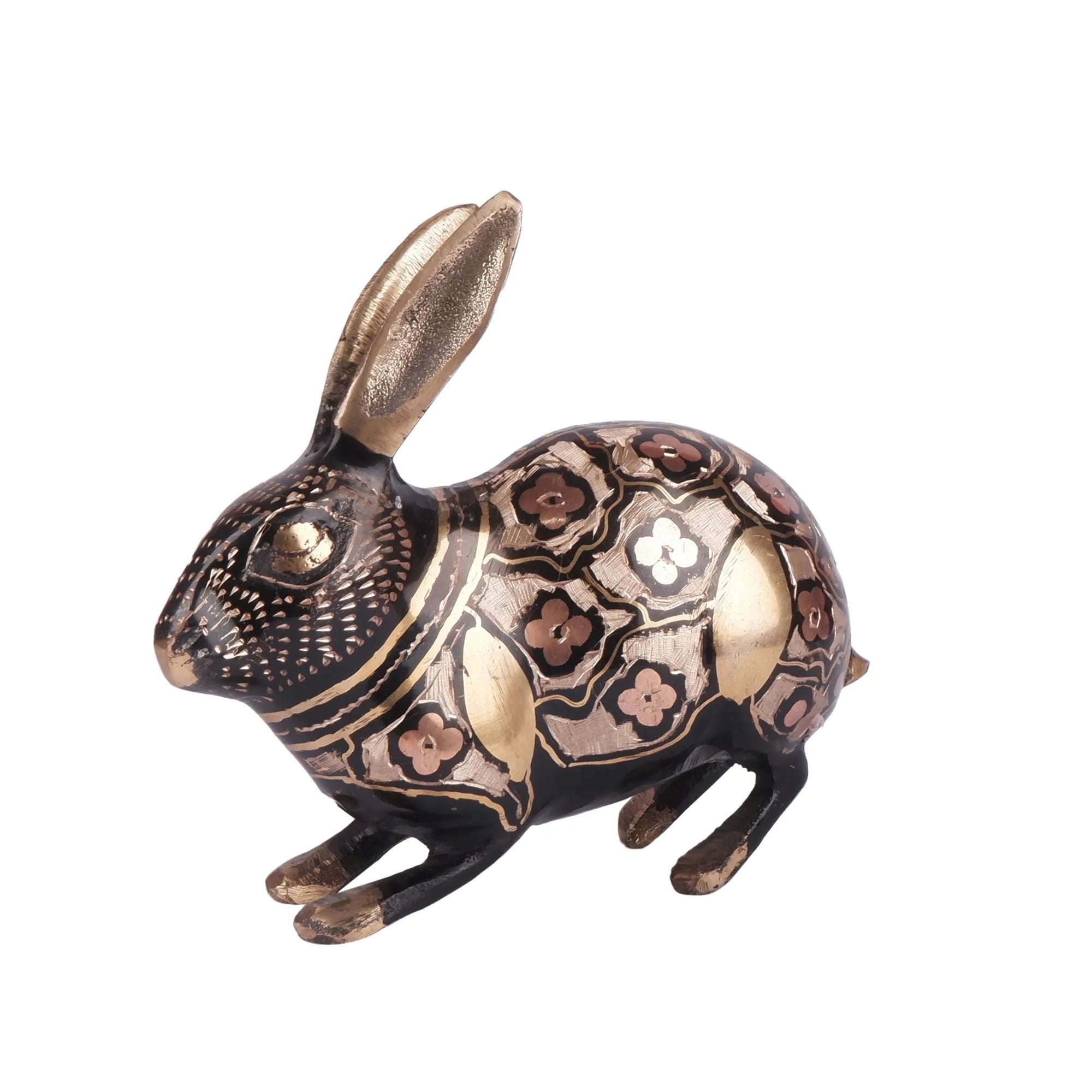 Rabbit(Khargosh) 2pc Set Brass (5.9 Inch)