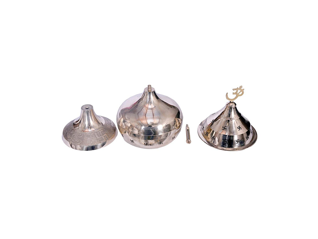 Akhand Jyoti With Cover Brass (5.9 Inch)