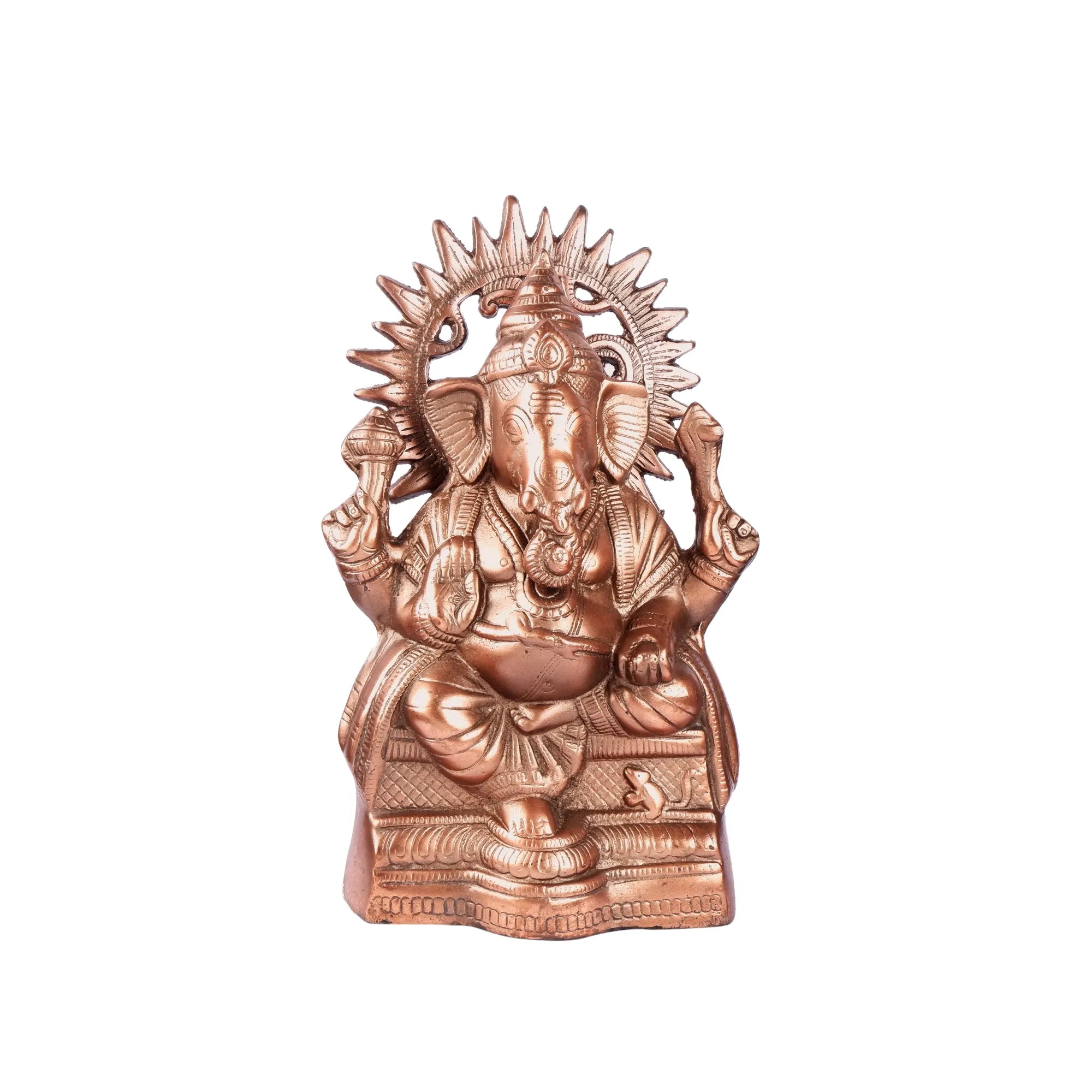 Ganesh ji Idol Gun Metal (12.9 Inch)