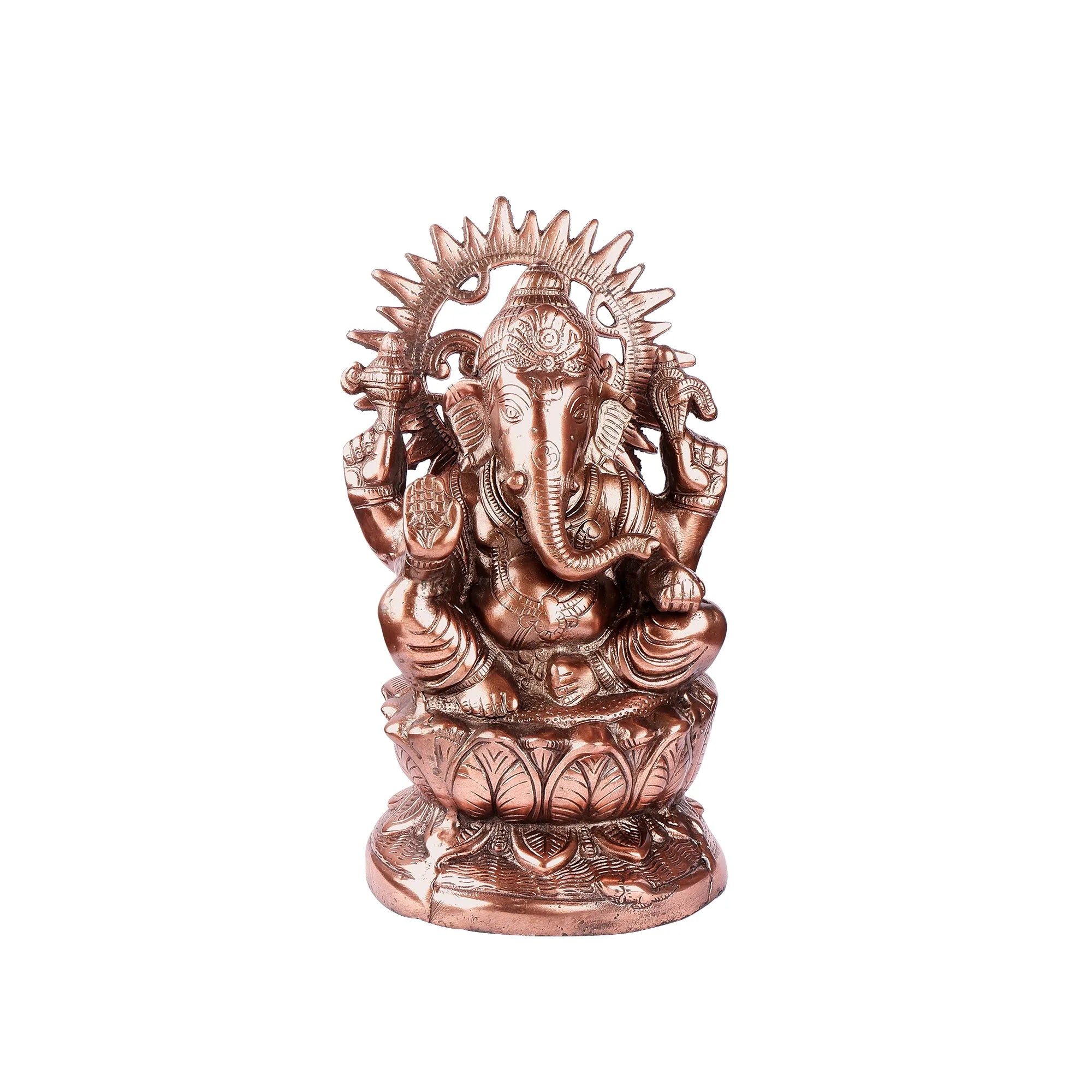 Gun Metal Ganesh ji Idol (13.7 Inch)