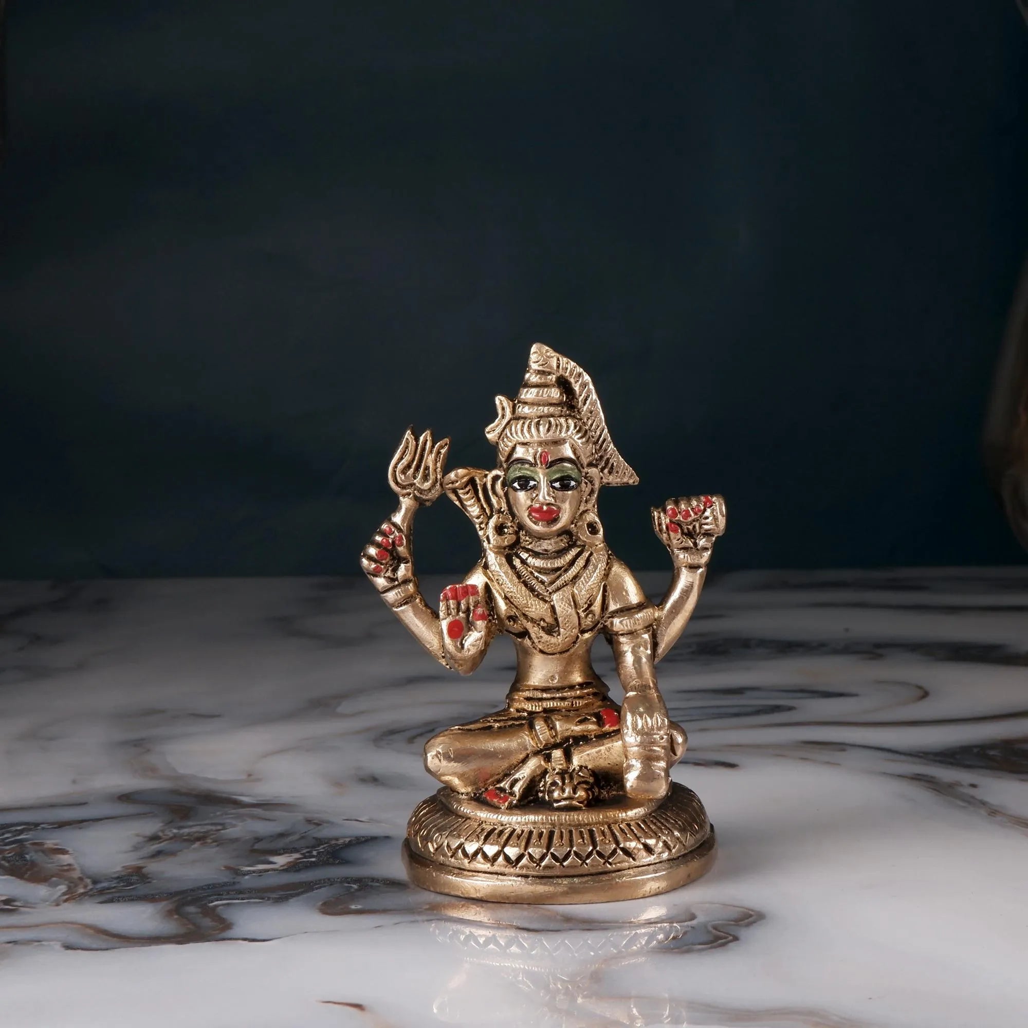 Brass Bhagwan Shankar Idol(4.3 Inch)