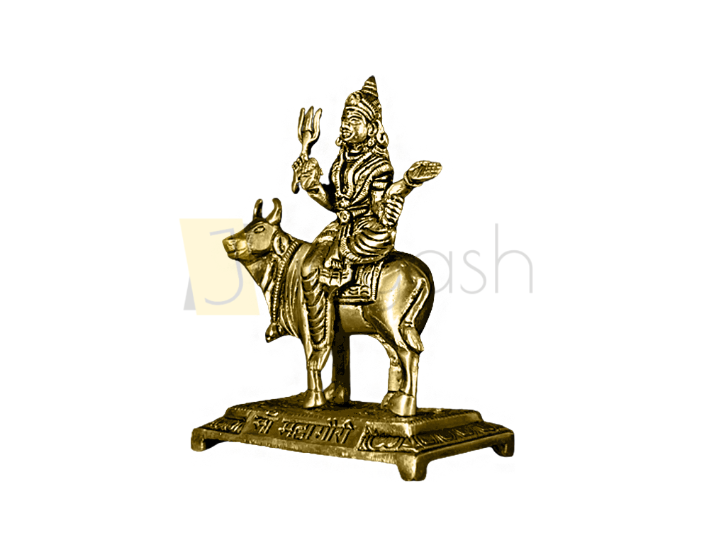 Brass Maa Mahagauri Idol (6.2 Inch)