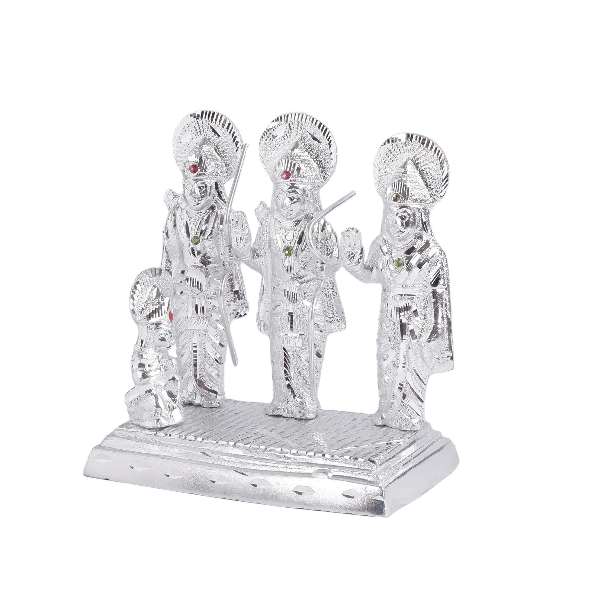 White Metal Ram Darbar Idol (6.6 Inch)