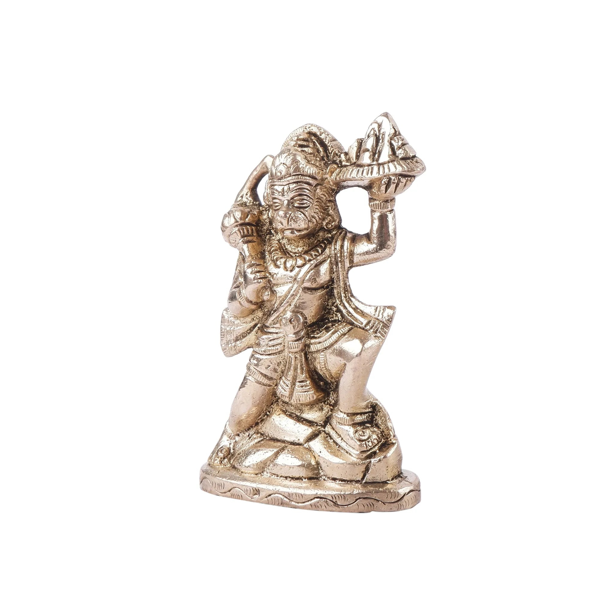 Brass Hanuman Idol(3.9 Inch)