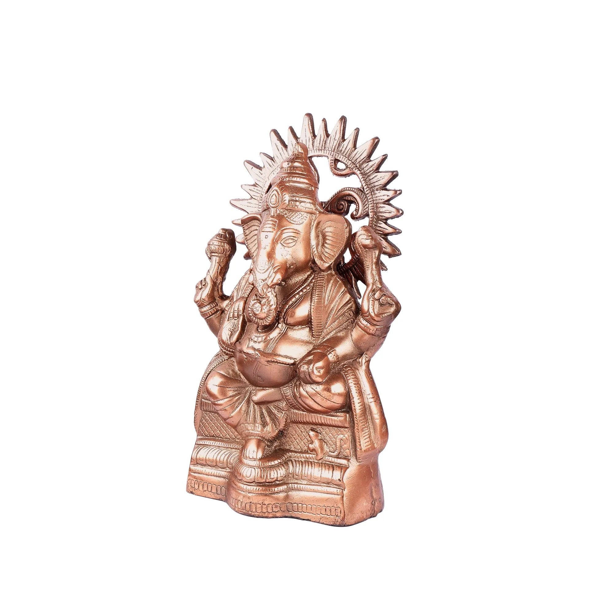 Ganesh ji Idol Gun Metal (12.9 Inch)