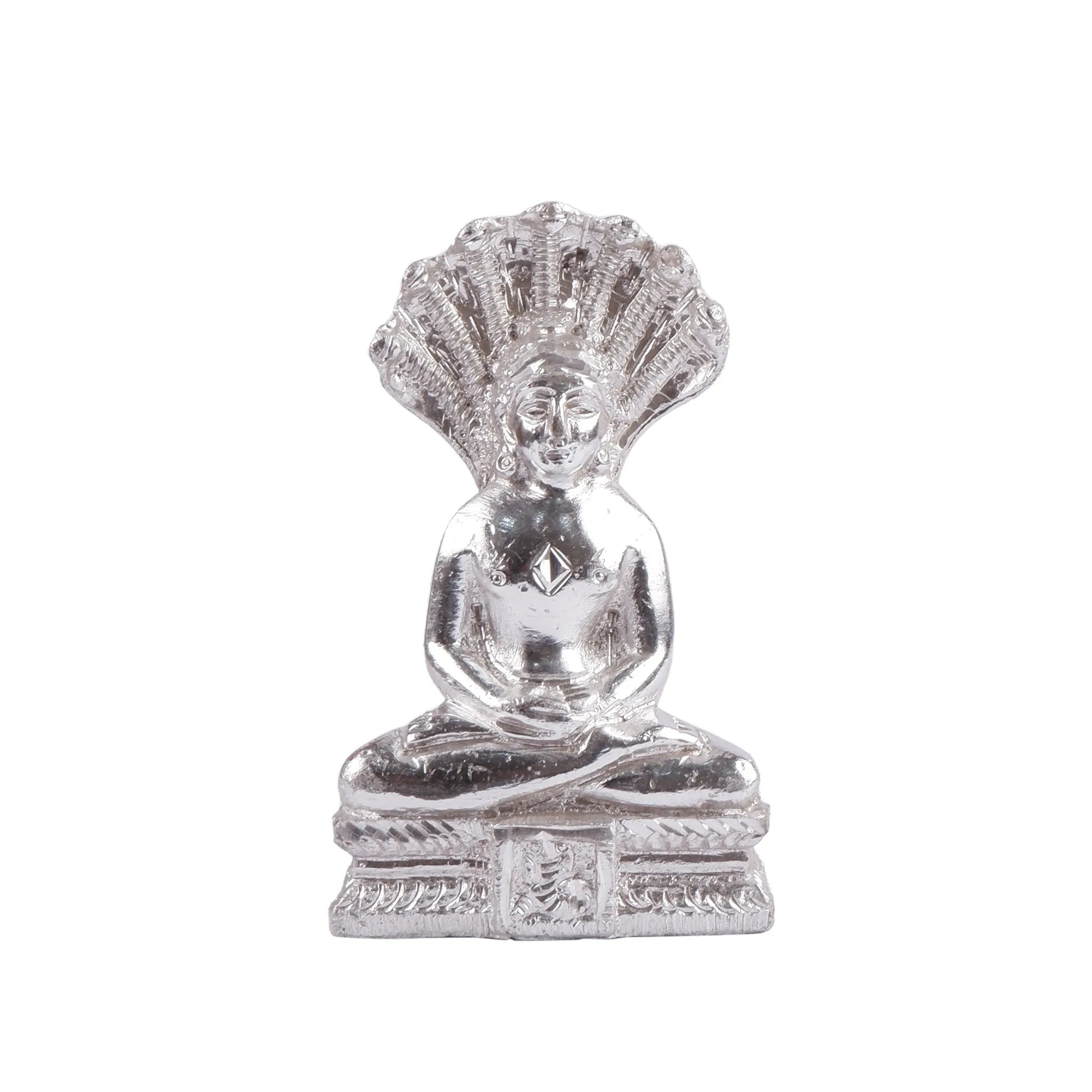 White Metal Parasnath Idol (4.7 Inch)