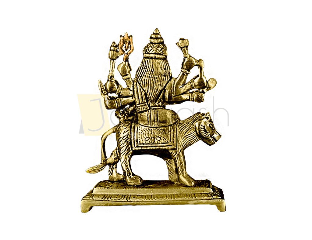 Brass Maa Chandraghanta Idol (6.2 Inch)