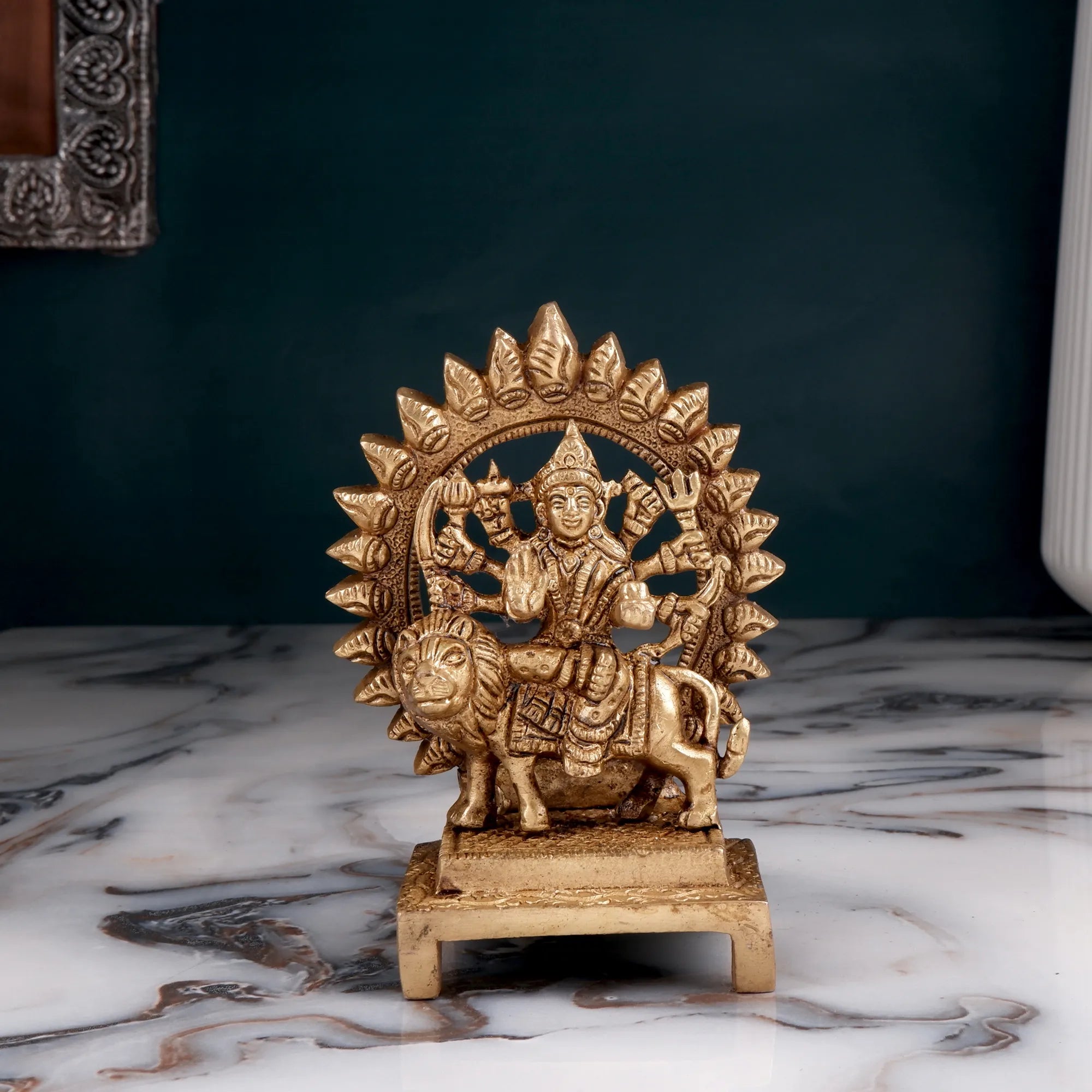 Brass Durga Idol (4.7 Inch)