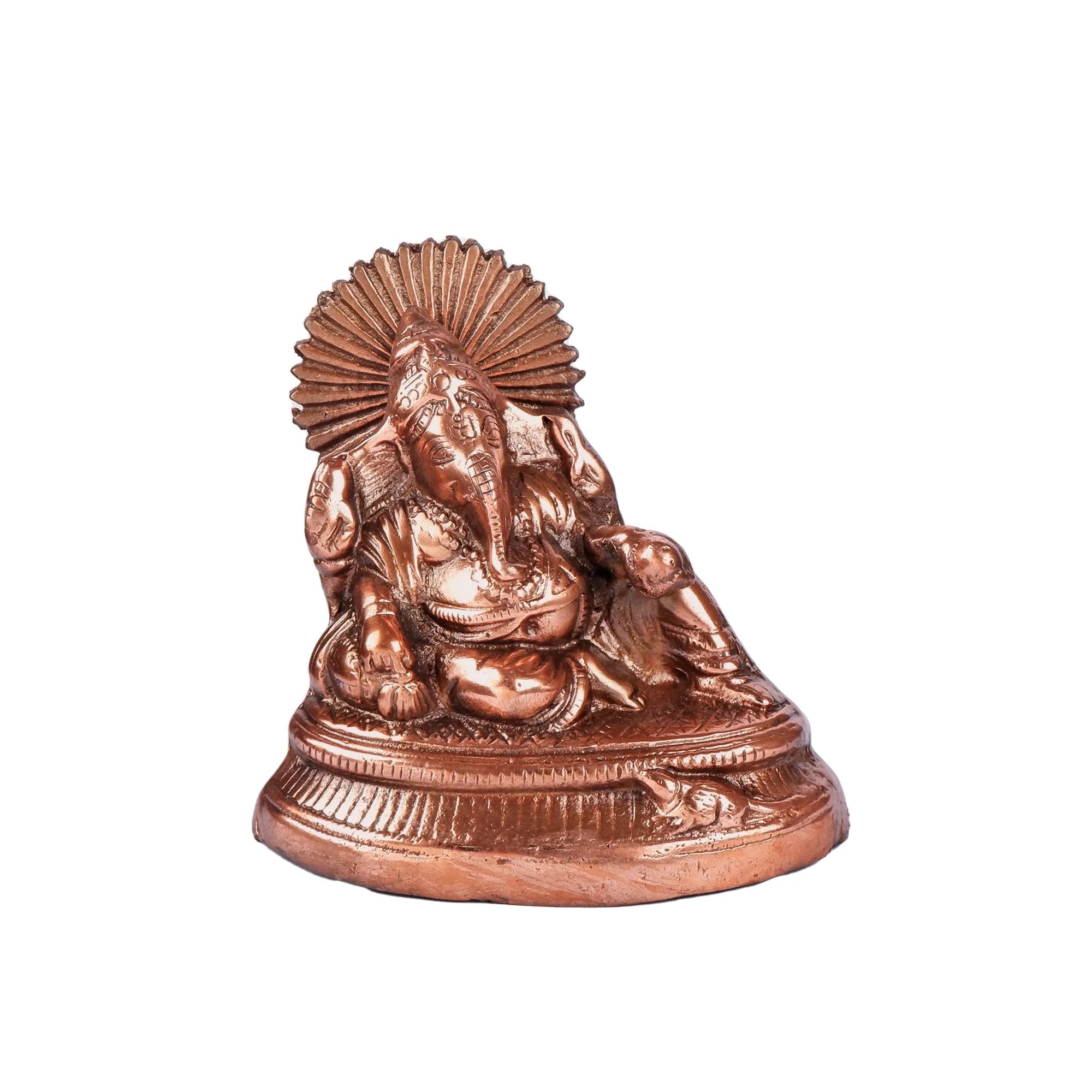 Gun Metal Ganesh Idol (7.4 Inch)