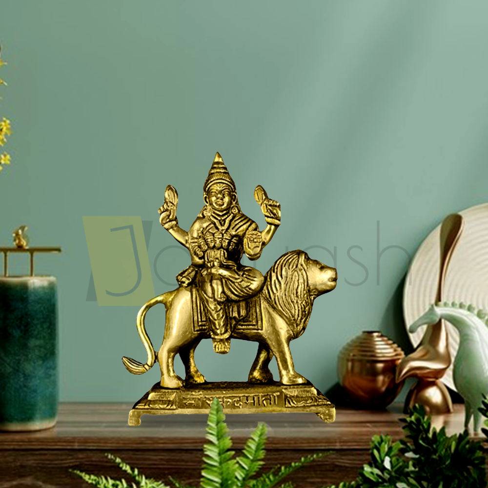 Brass 9 Avtars of Nav Durga Set (6.6 Inch)