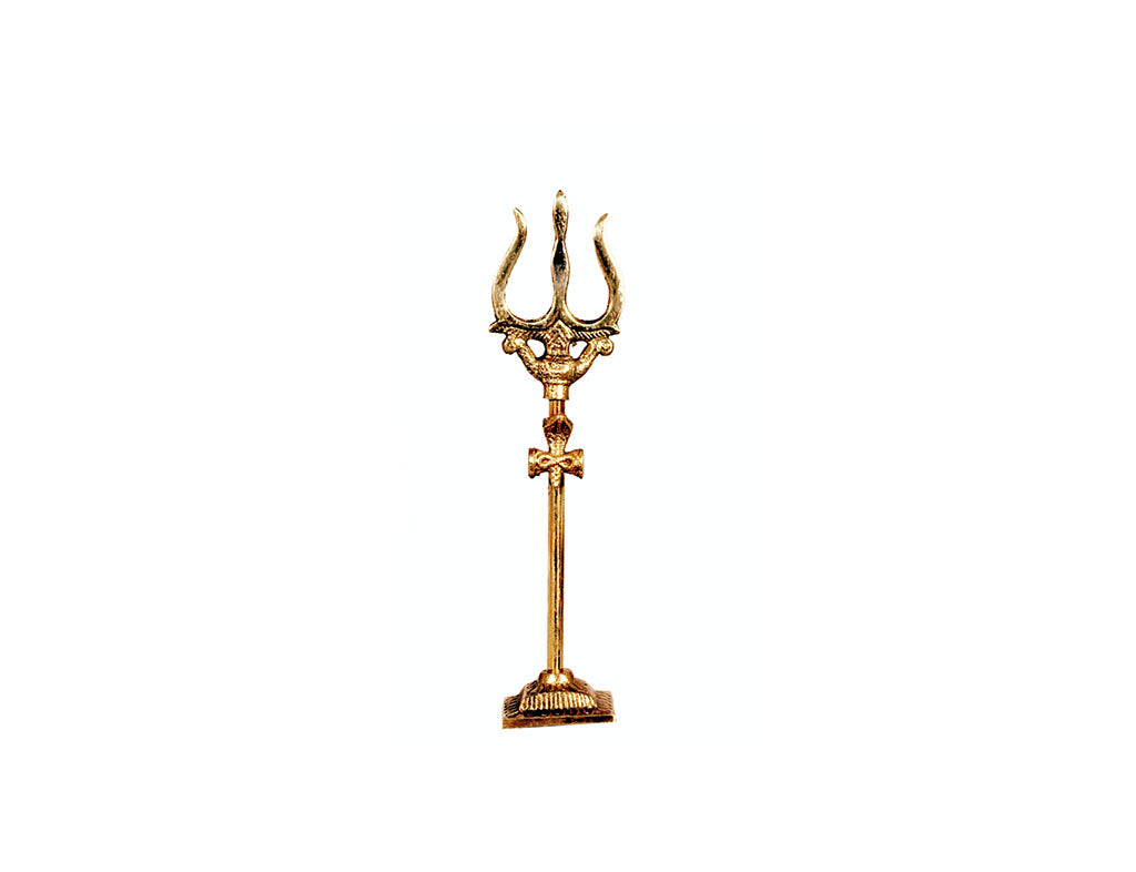 Trishul | Brass | Yellow Colour (16.9 Inch)