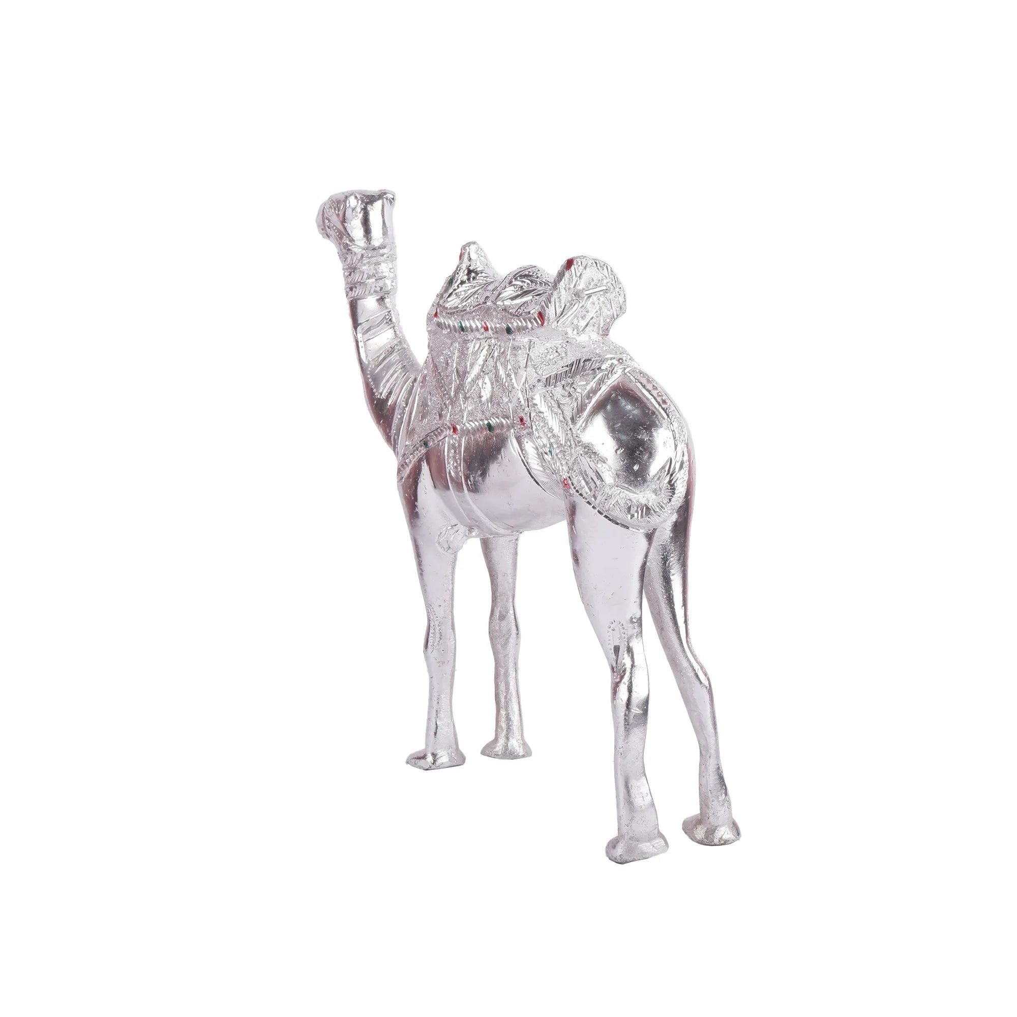 White Metal Camel Set (11.8 Inch)