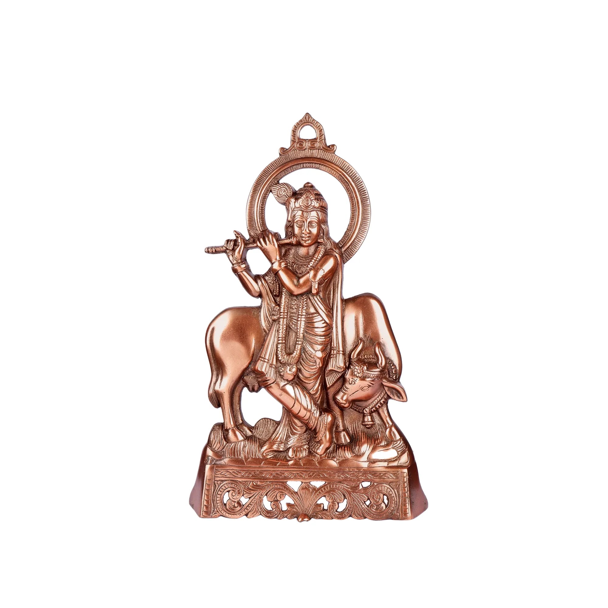 Gun Metal Gai Krishna Idol (16.5 Inch)