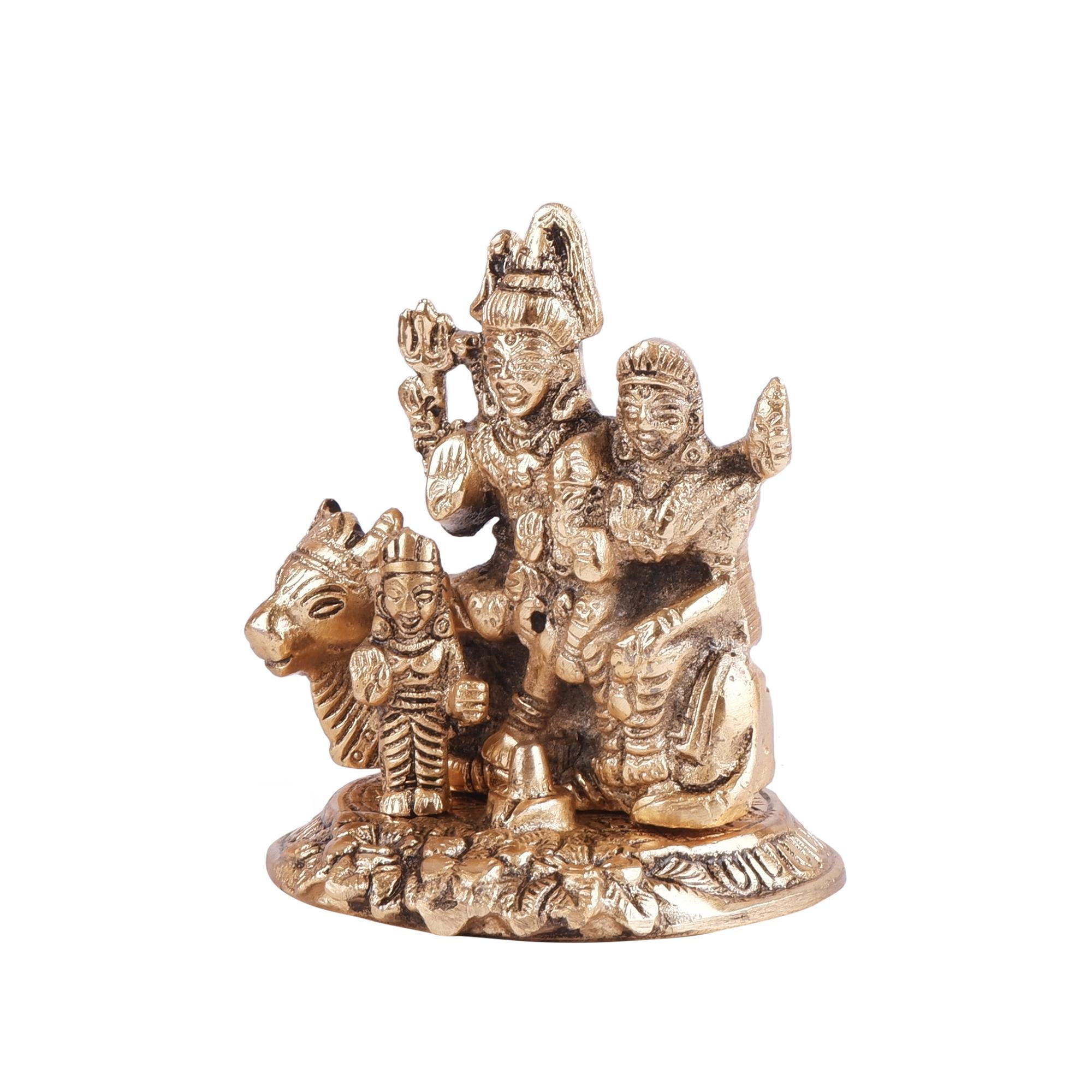 German Silver Shiv Pariwar (4.3 Inch)