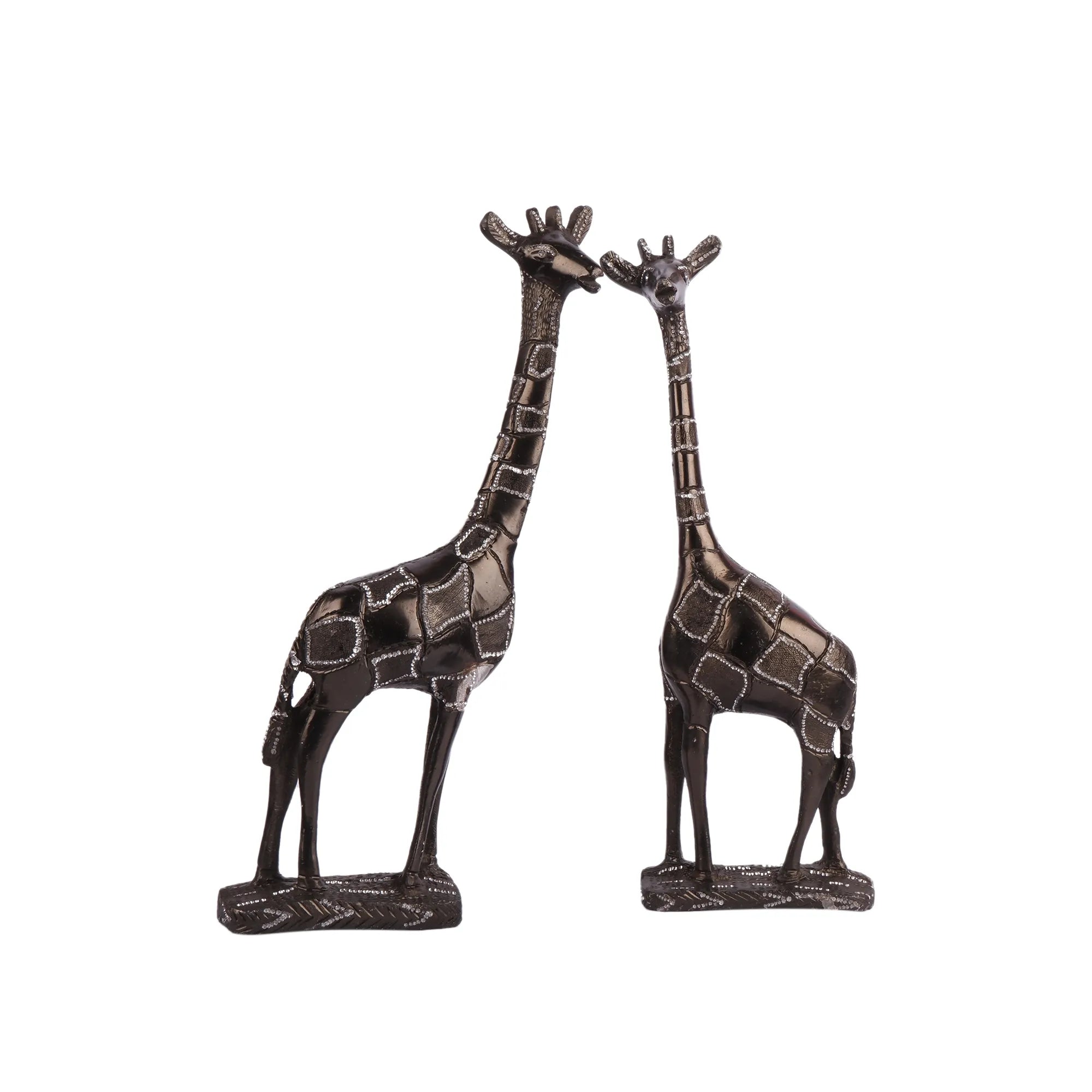 White Metal Giraffe Idol (12.5 Inch)