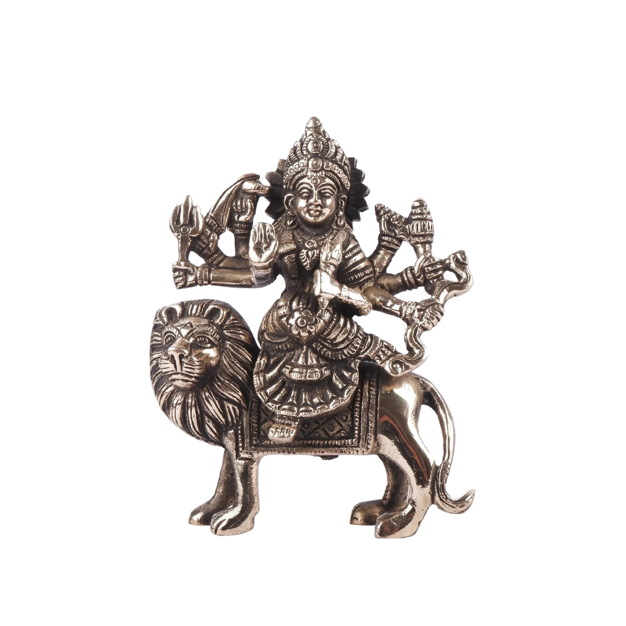 Brass Durga Idol (5.9 Inch)