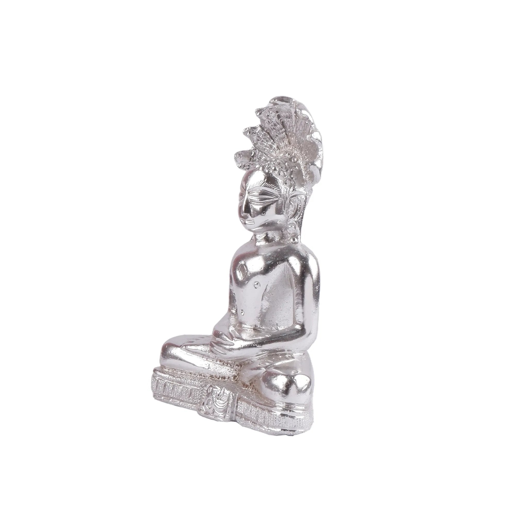 White Metal Parasnath Idol (5.9 Inch)