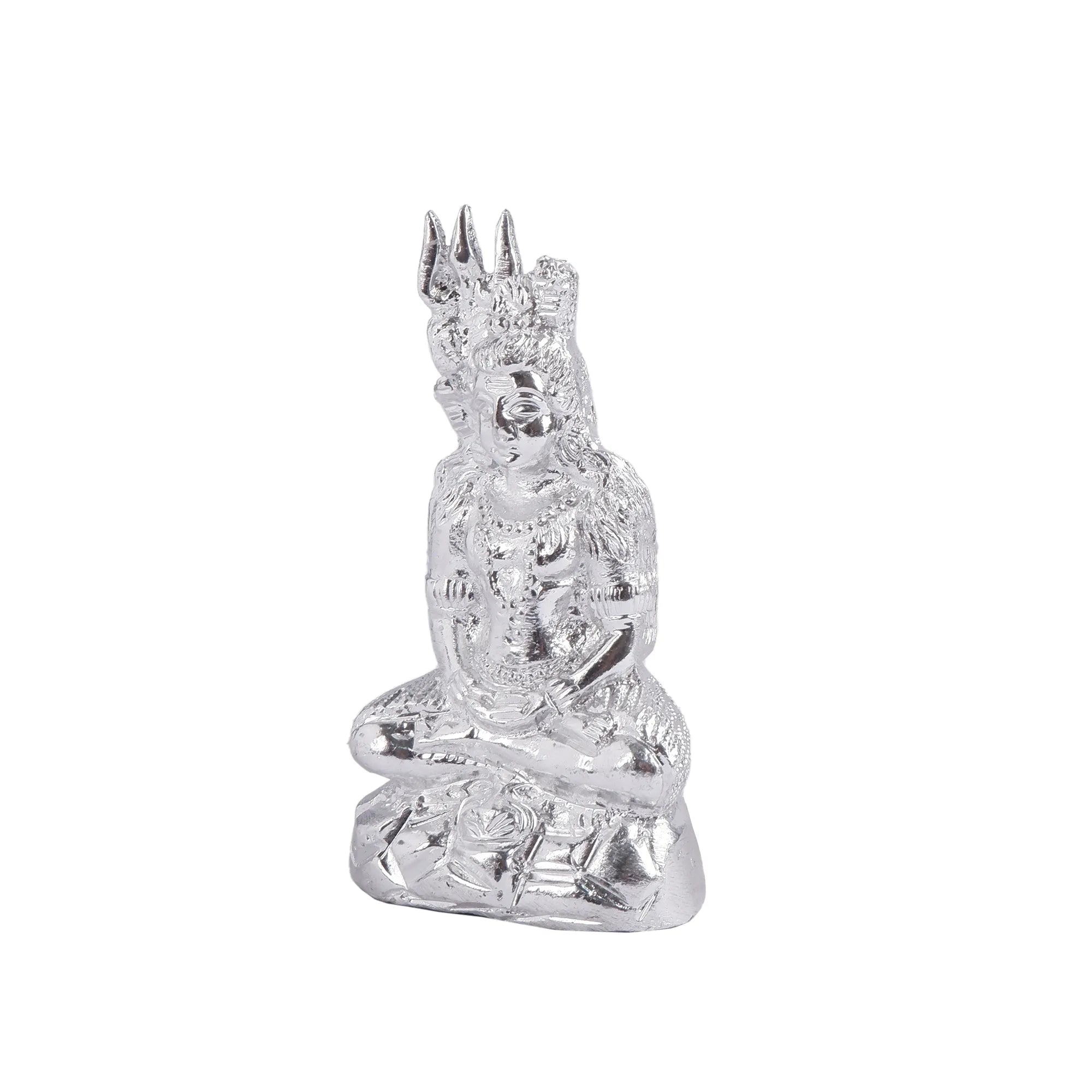 White Metal Shankar Idol (4.3 Inch)