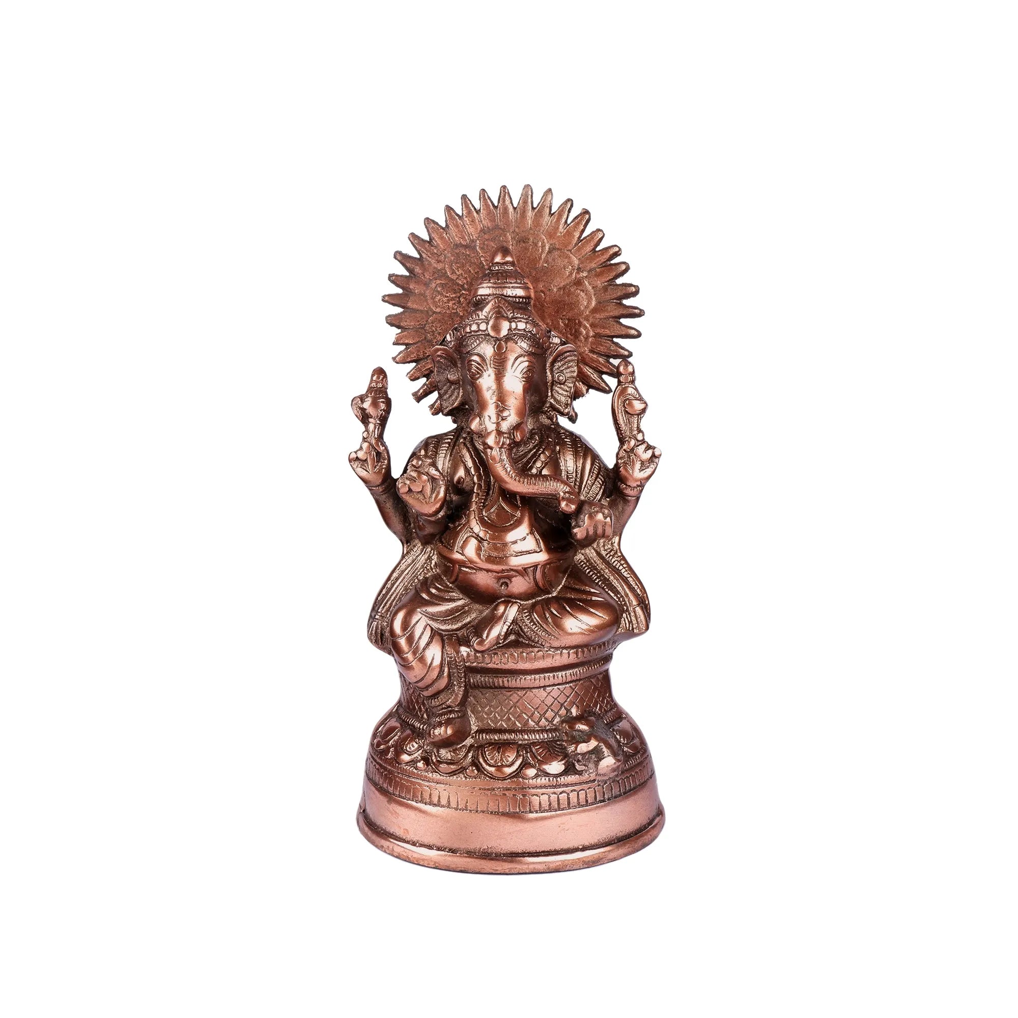 Gun Metal Ganesh Idol (12.9 Inch)